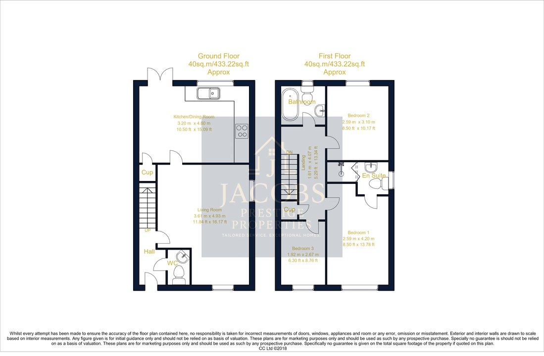 Floorplan for Bond Close, Mansfield Woodhouse, Mansfield, Nottinghamshire