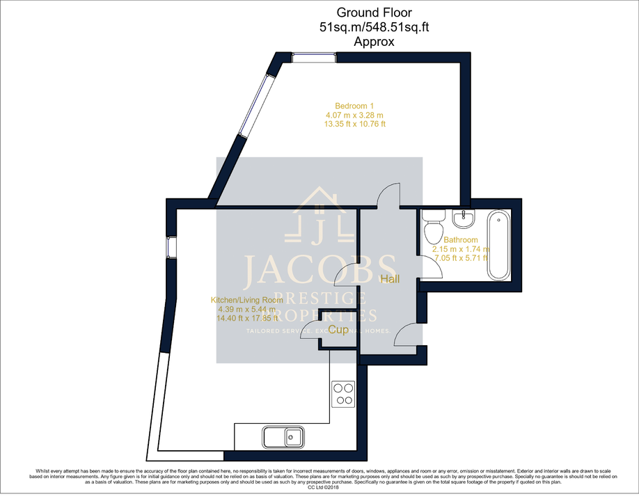 Floorplan for St Crispens Court, Stockwell Gate, Mansfield, NG18
