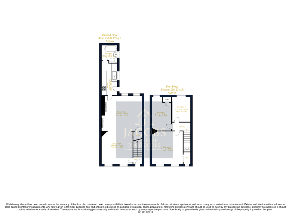Floorplan for Central Drive, Shirebrook, Mansfield, Nottinghamshire