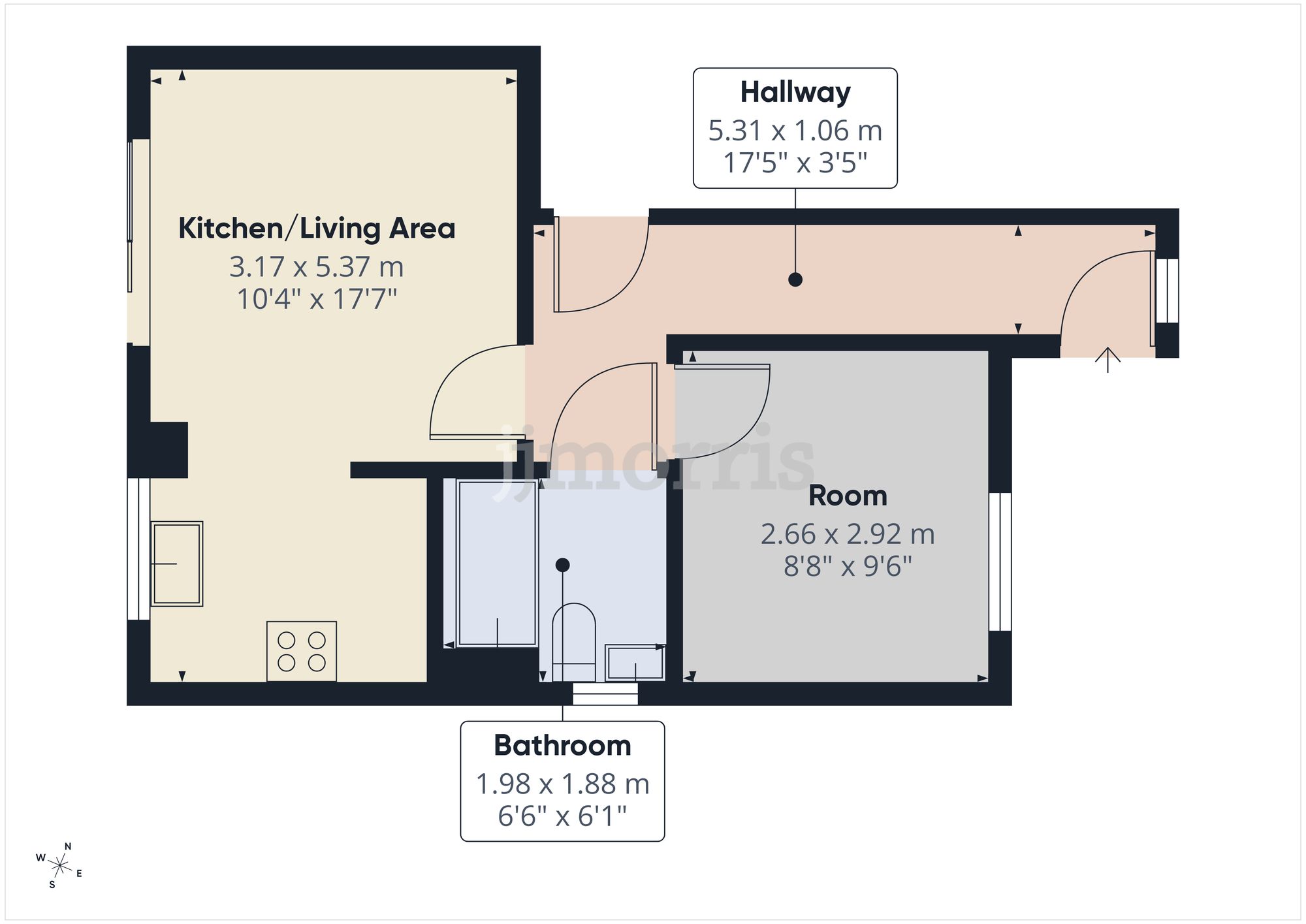 Floorplan for Tasker Way, Haverfordwest, SA61