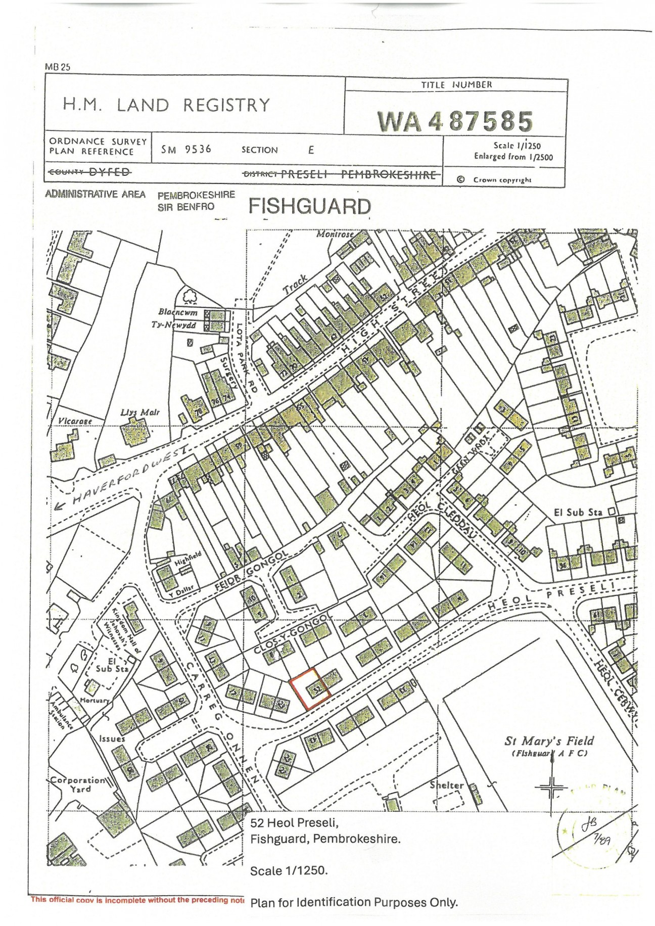Heol Preseli, Fishguard, SA65