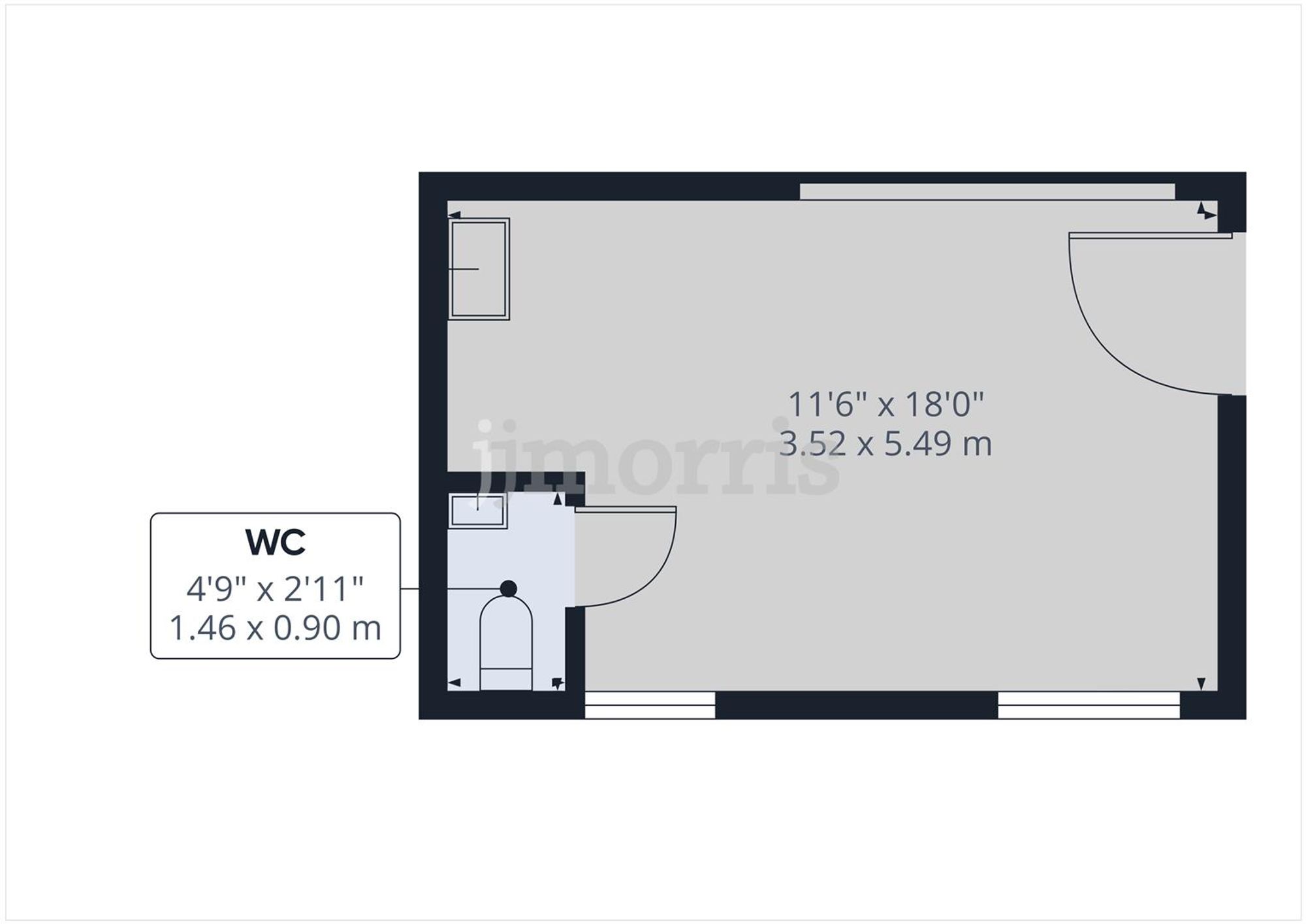 Floorplan for Feidr Fair, Cardigan, SA43