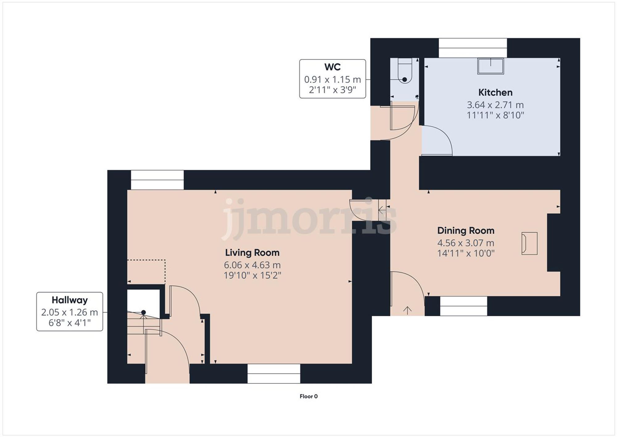 Floorplan for Long Street, Newport, SA42