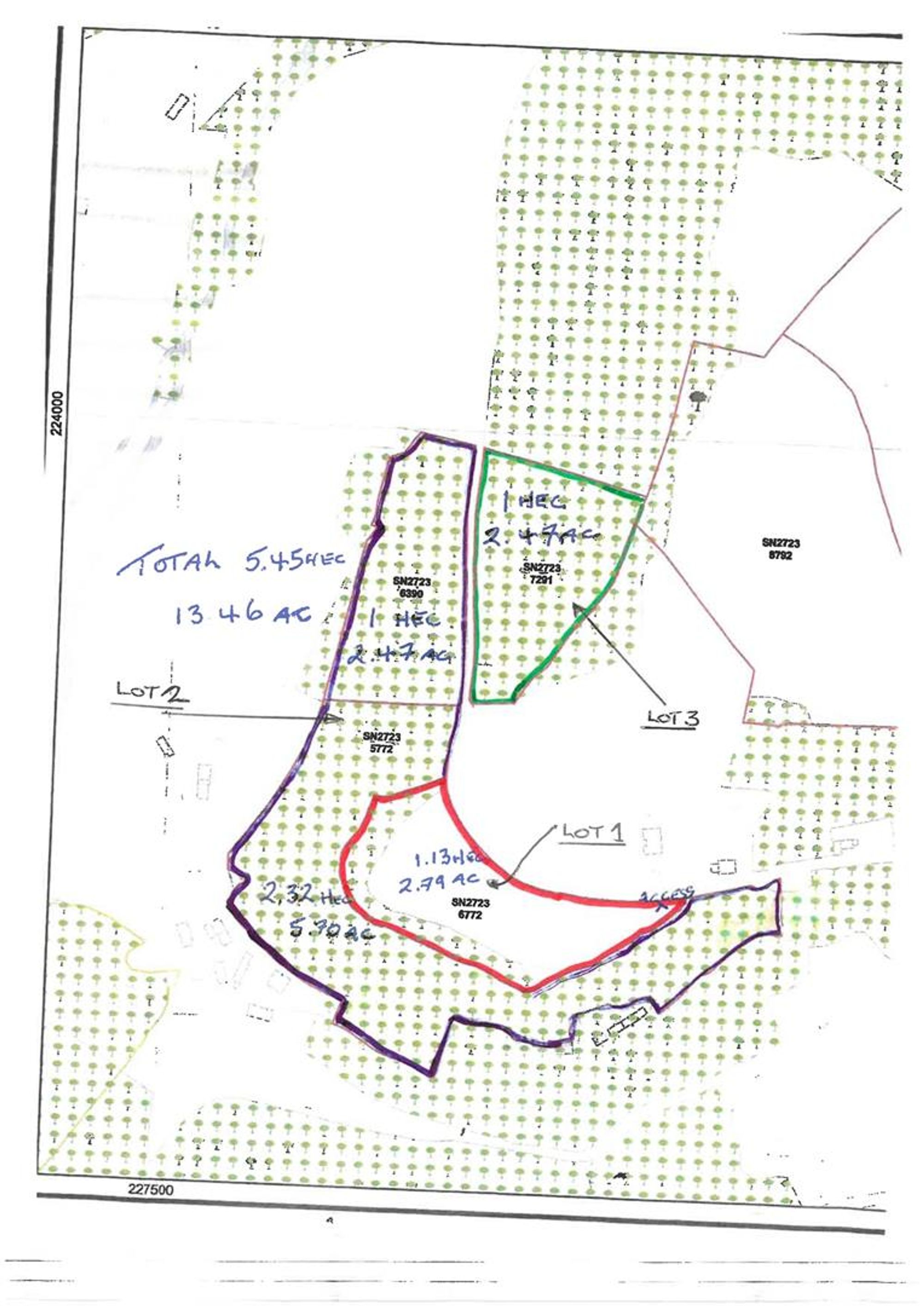 Floorplan for 2.79 Acres (Edged Red), Carmarthen, SA33