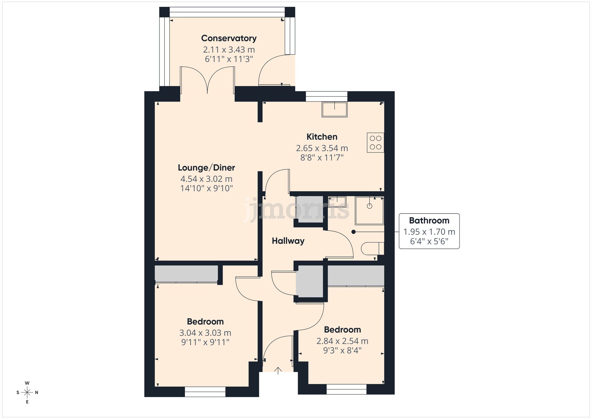 Floorplan for Chapelfield Gardens, Narberth, SA67