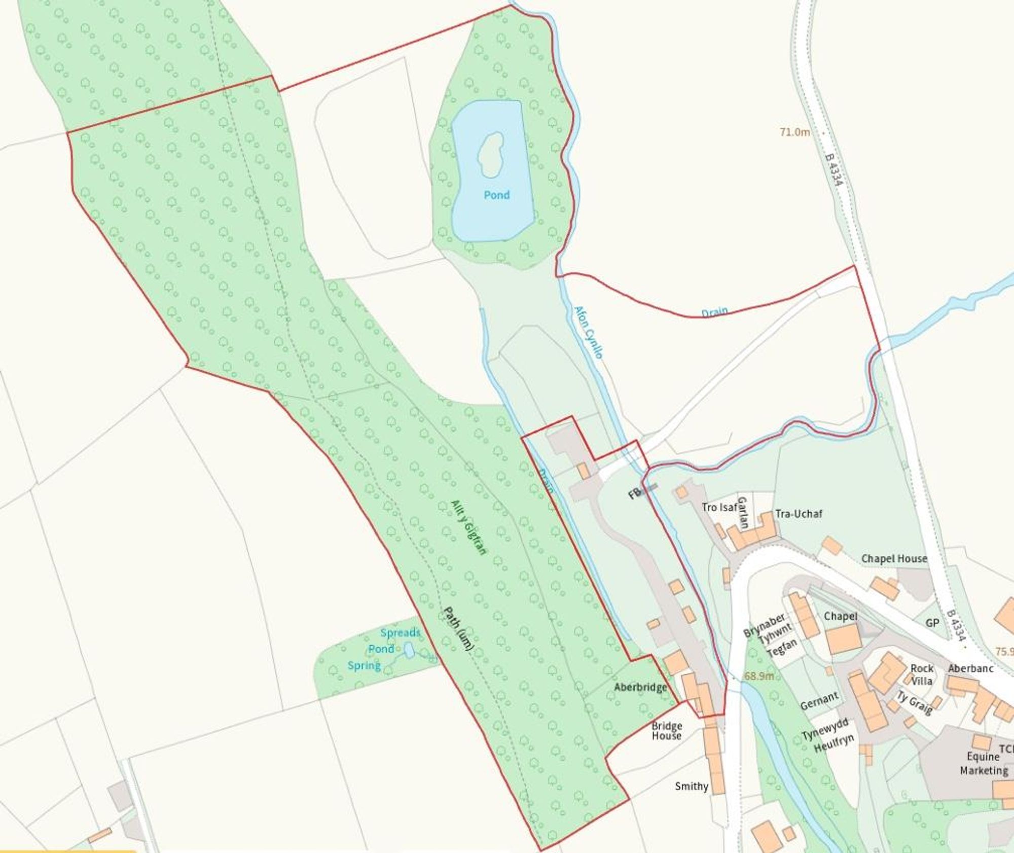 Floorplan for Aberbanc, Penrhiwllan, SA44