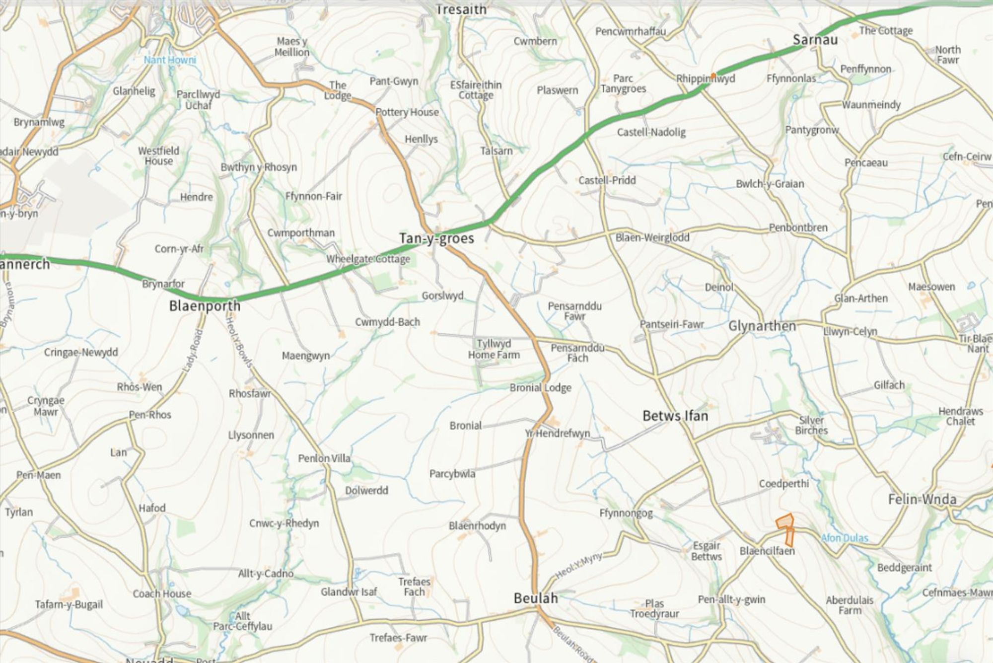 Floorplan for Beulah, Newcastle Emlyn, SA38