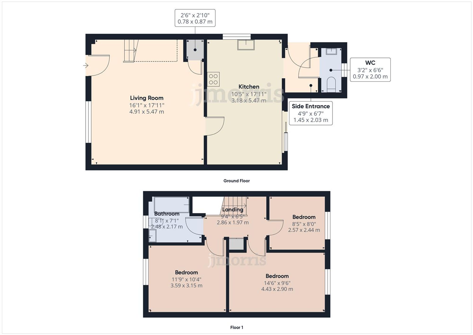 Floorplan for Blaen Treweryll, Blaenffos, SA37