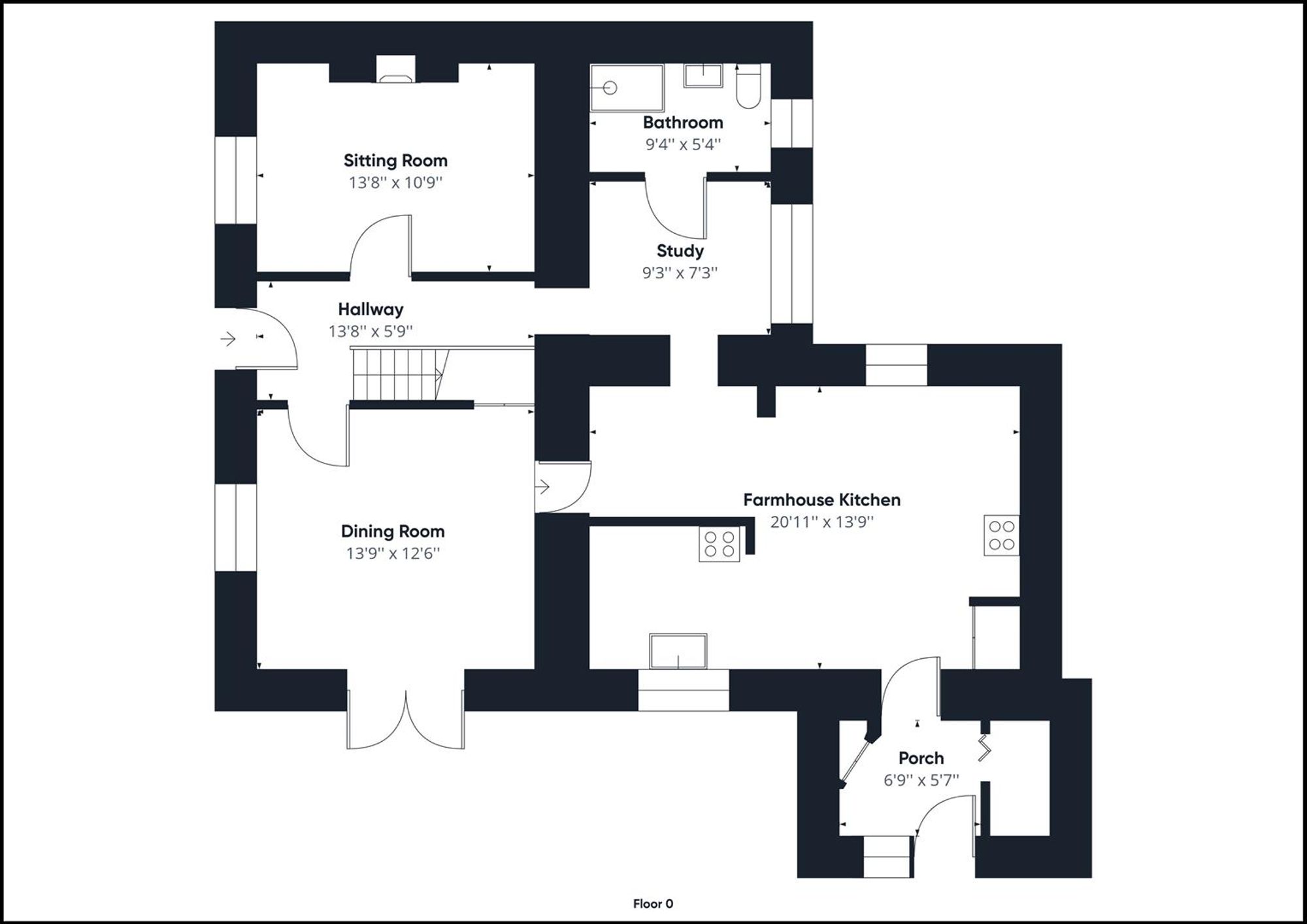 Floorplan for The Ridgeway, Manorbier, SA70