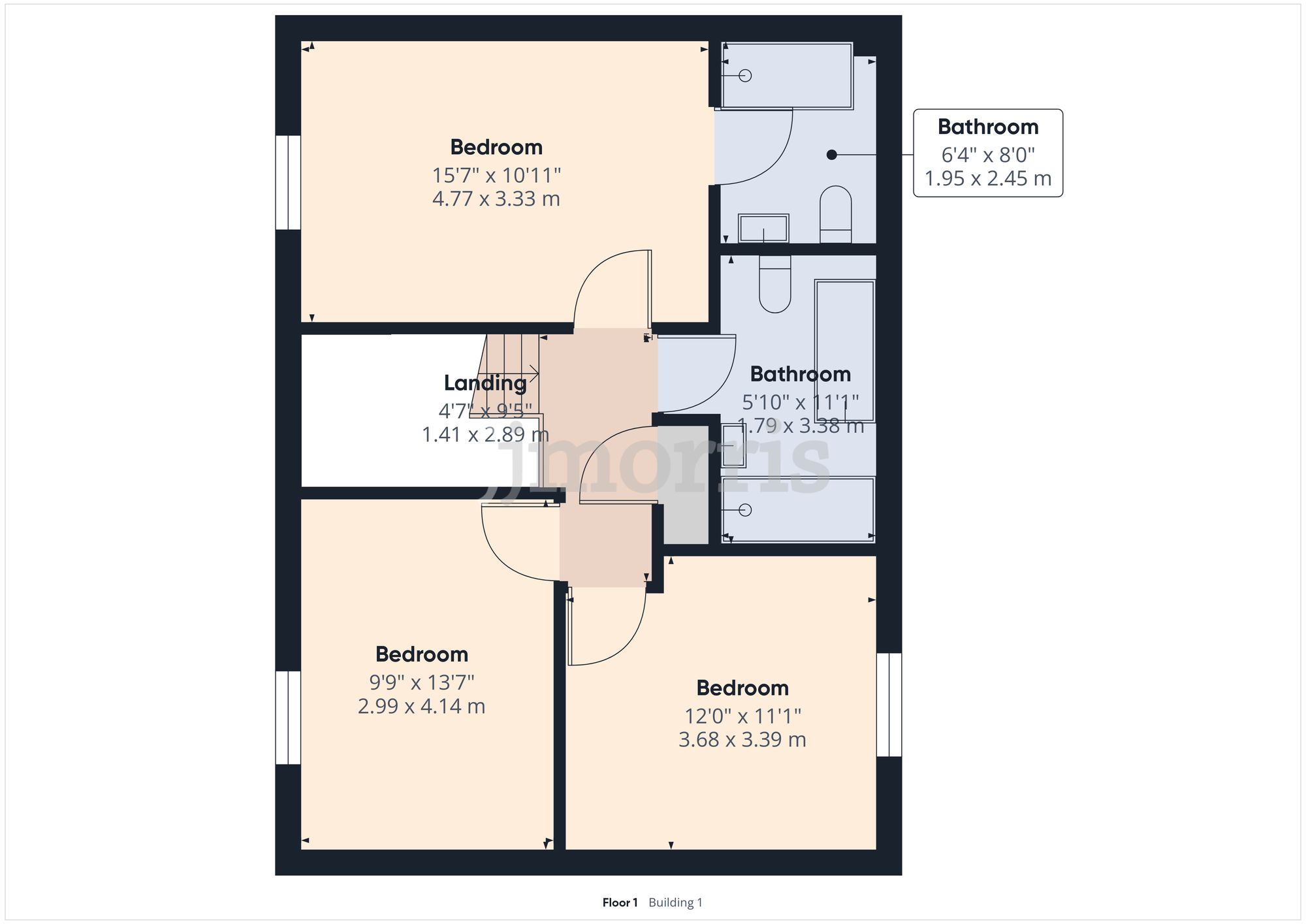 Floorplan for Caeberllan, Adpar, SA38