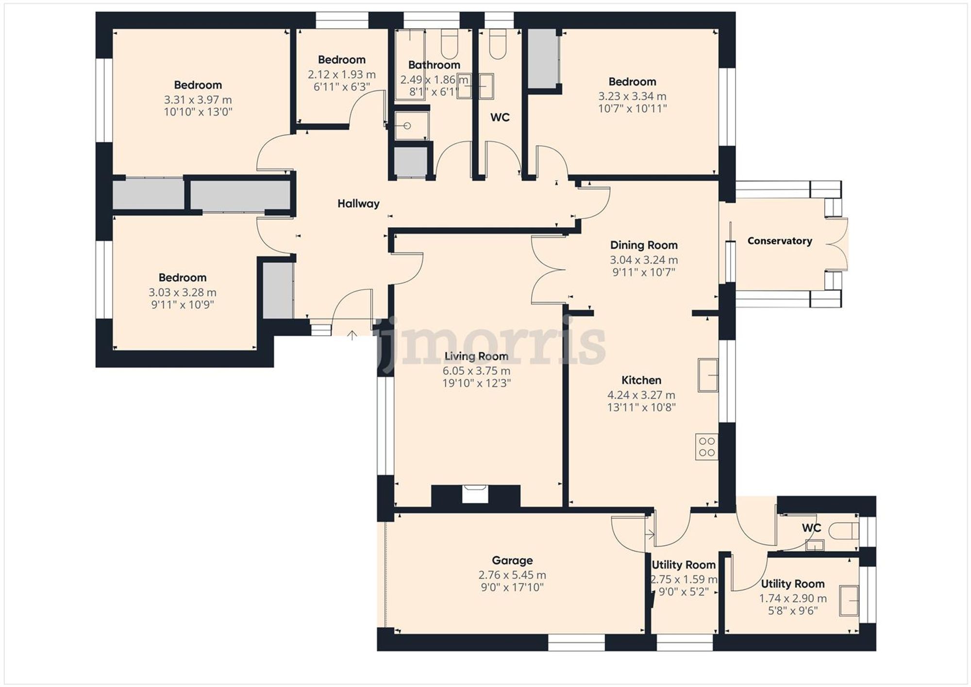 Floorplan for Trevaughan, Whitland, SA34