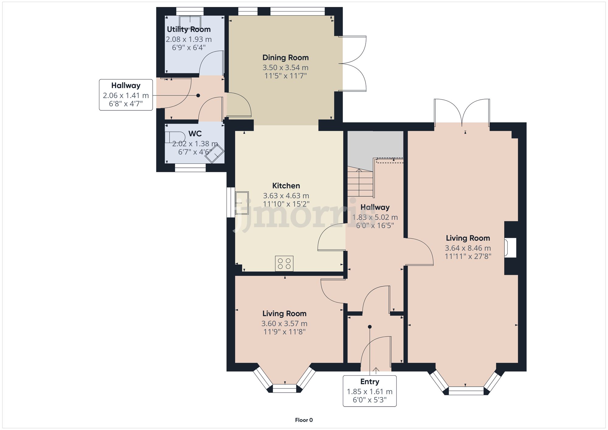 Floorplan for Feidr Ganol, Newport, SA42