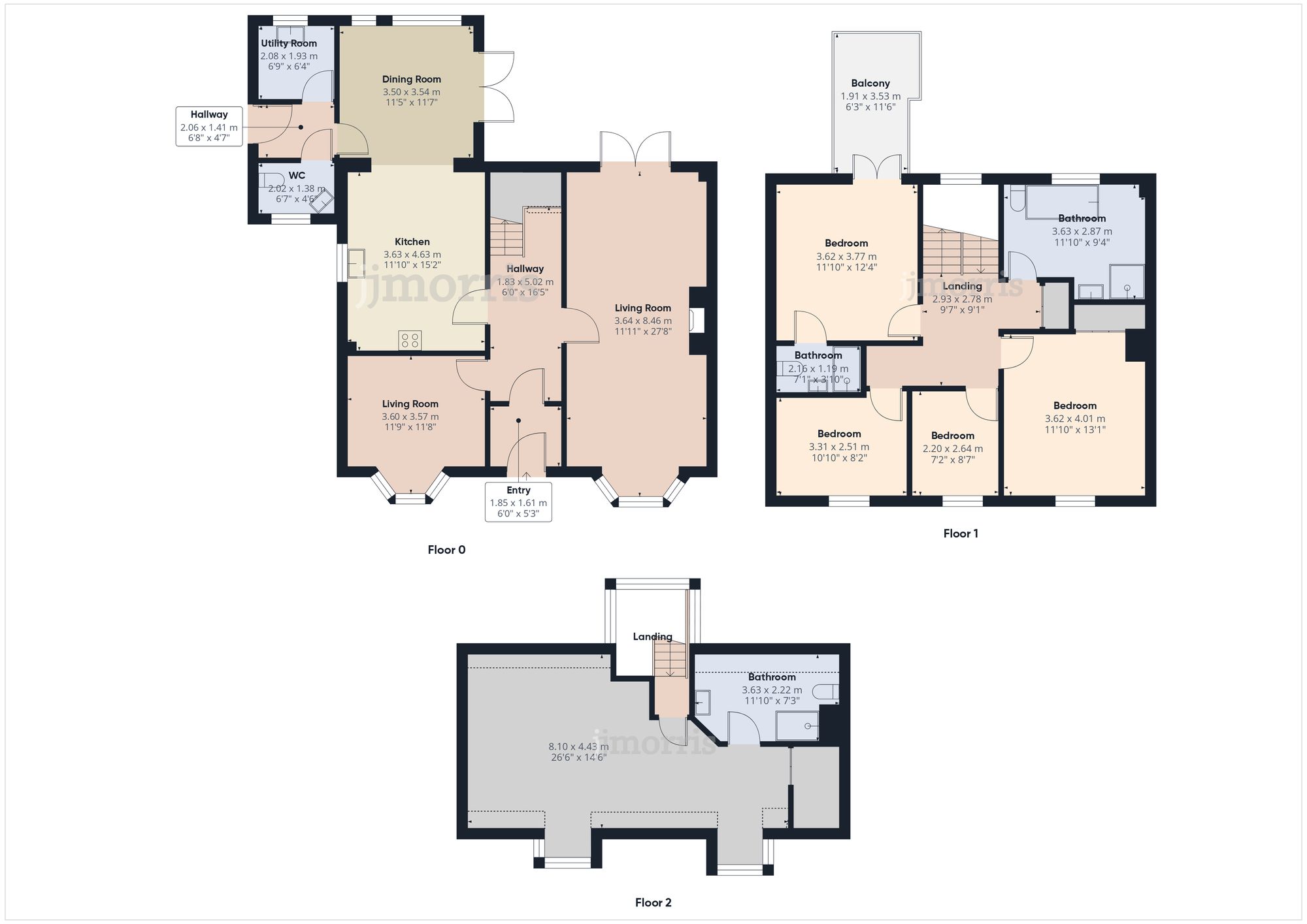 Floorplan for Feidr Ganol, Newport, SA42