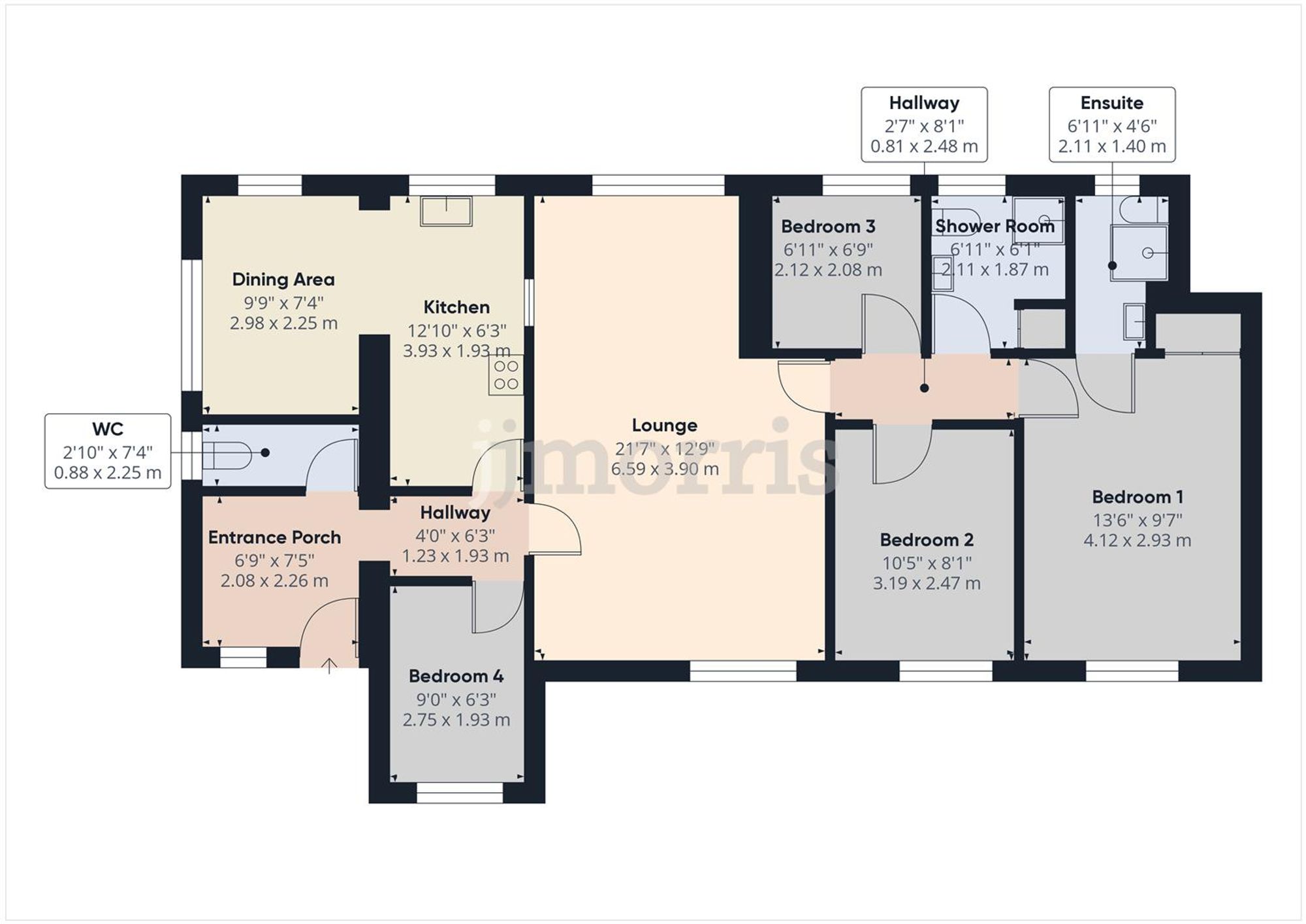 Floorplan for Nolton Haven, Haverfordwest, SA62