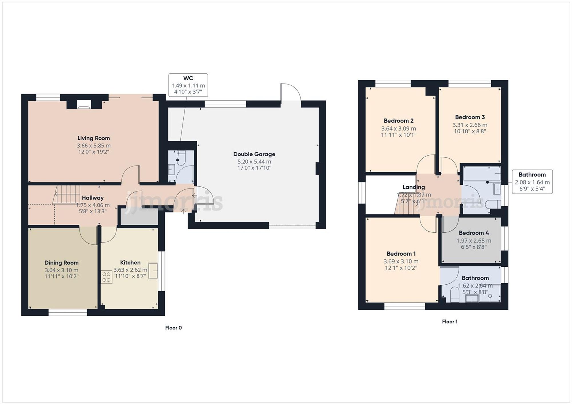 Floorplan for Maes Yr Hedydd, St. Davids, SA62