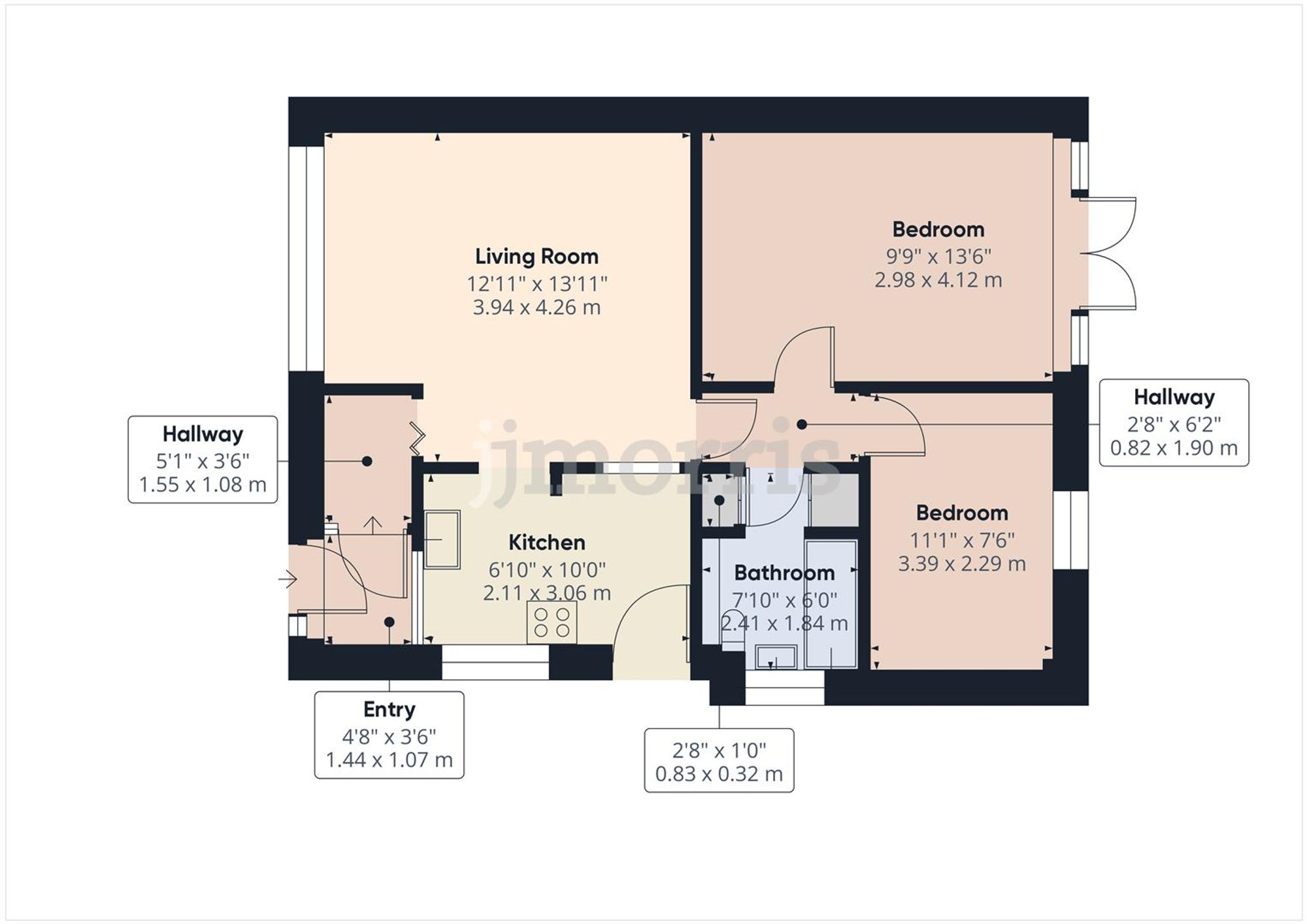 Floorplan for The Moorings, St. Dogmaels, SA43