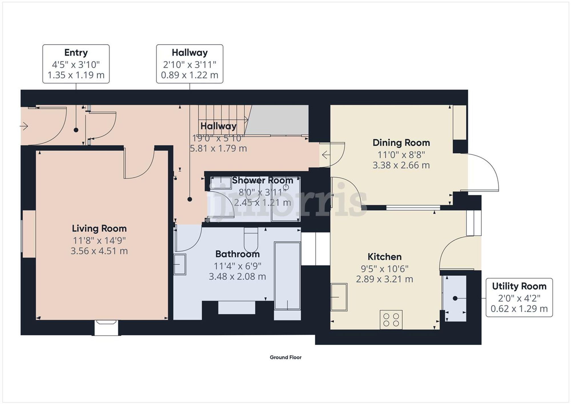 Floorplan for Upper St. Mary Street, Newport, SA42