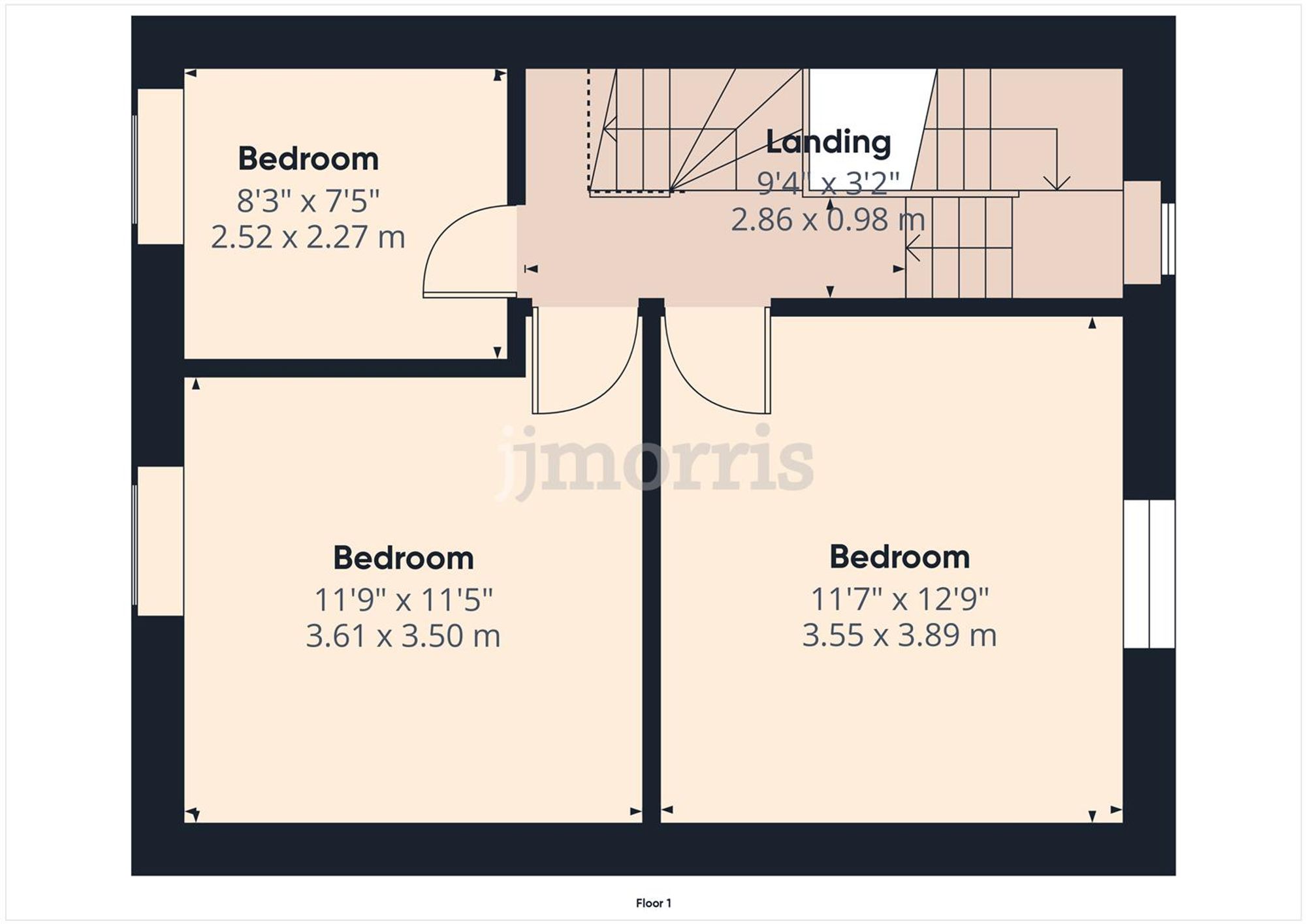 Floorplan for Upper St. Mary Street, Newport, SA42