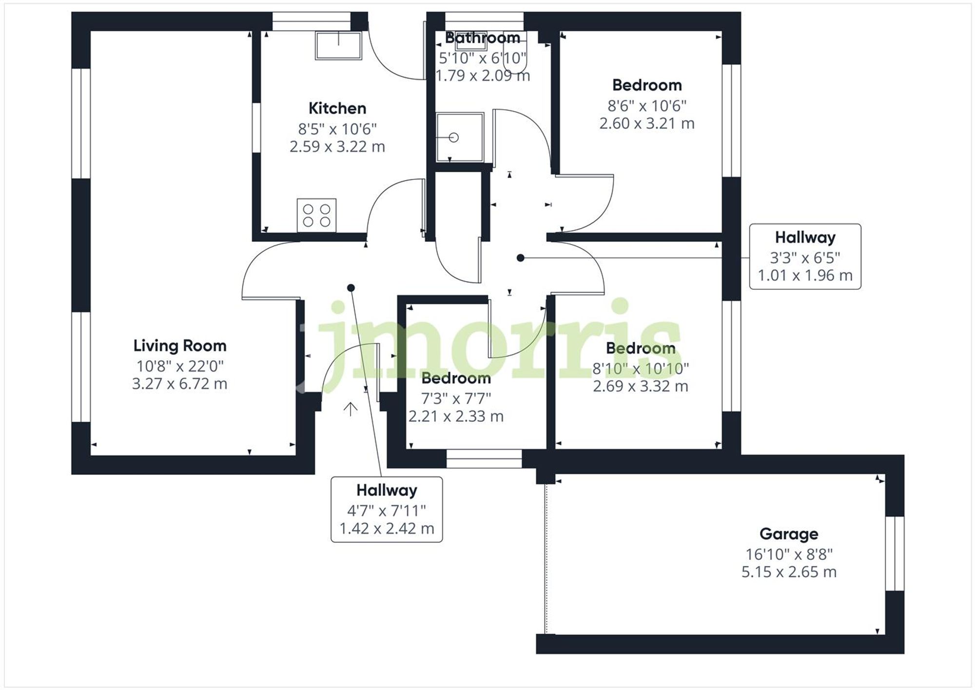 Floorplan for Dolwerdd Estate, Penparc, SA43