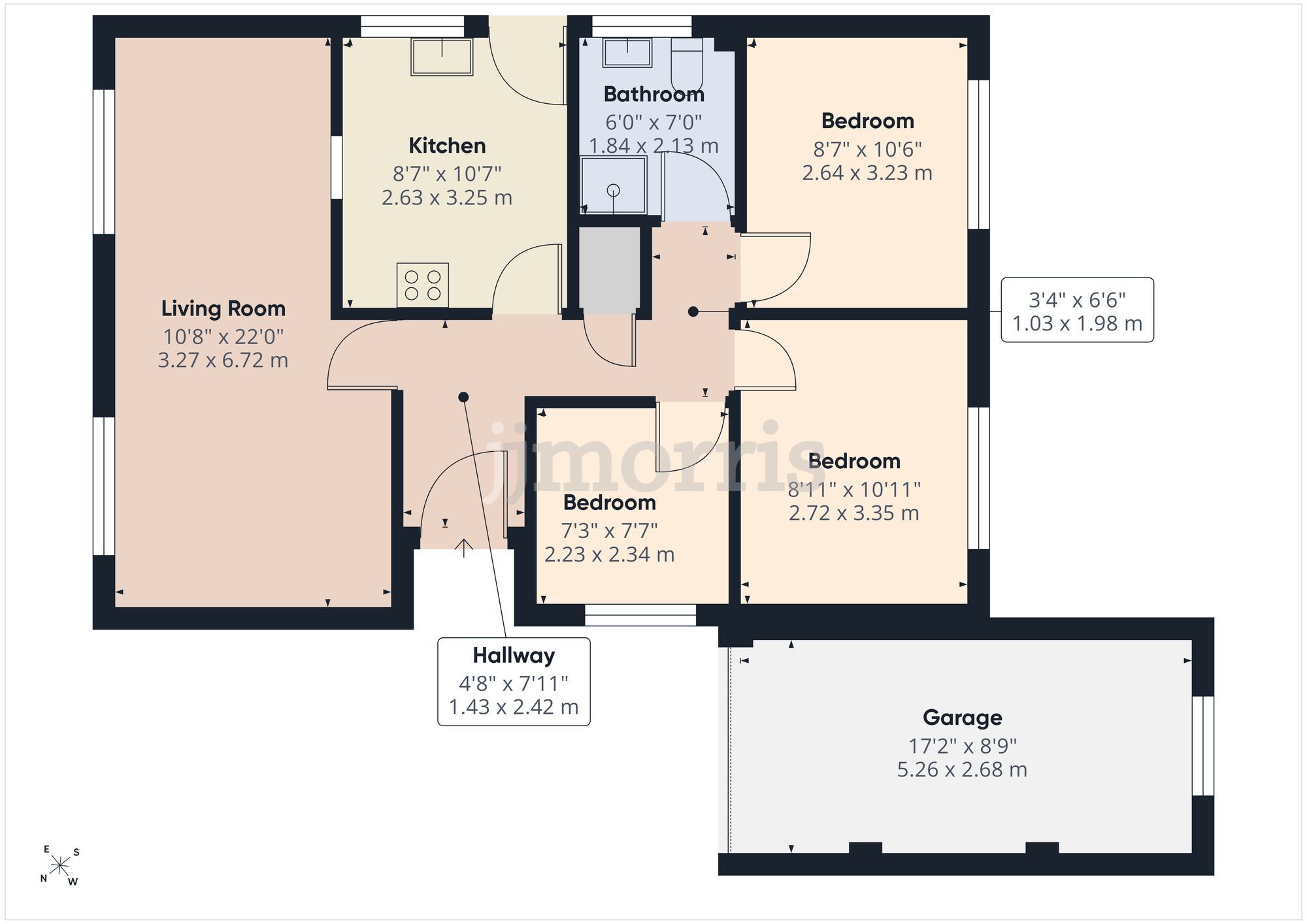 Floorplan for Dolwerdd Estate, Penparc, SA43
