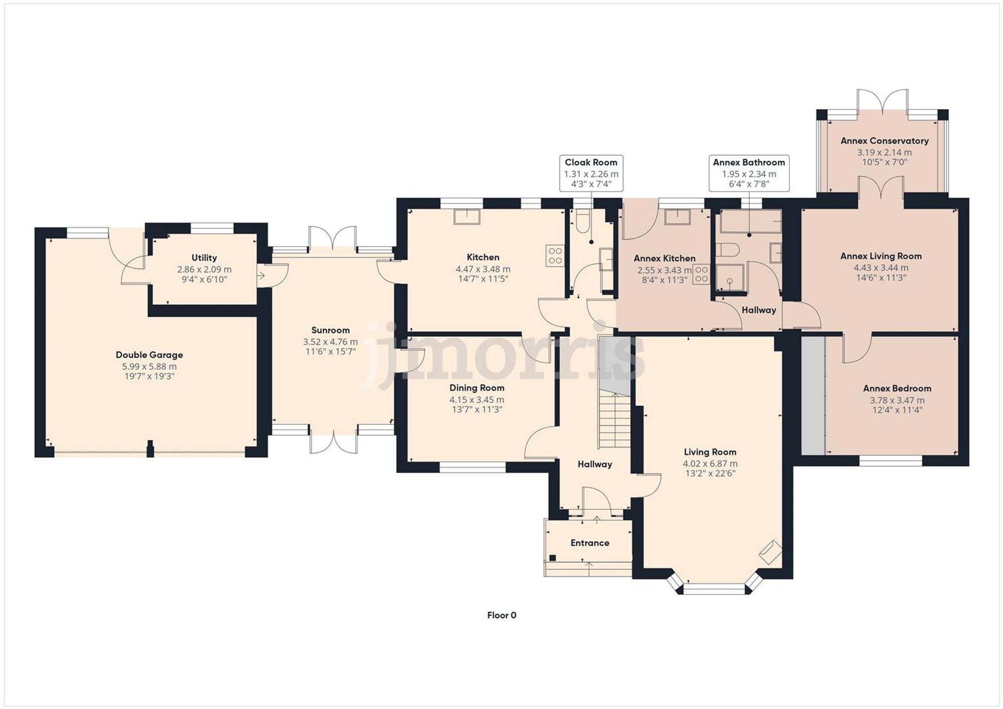 Floorplan for Penffordd, Clynderwen, SA66