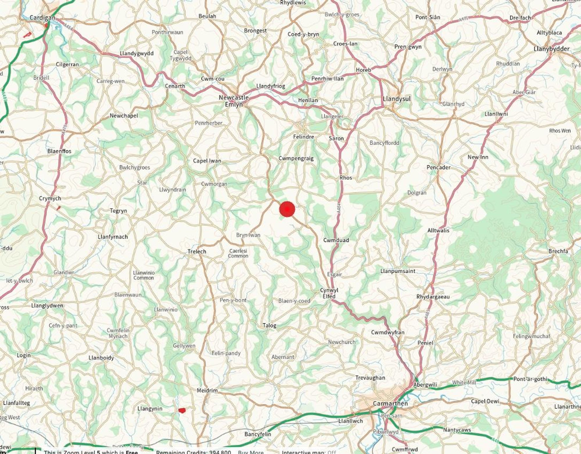 Floorplan for Cynwyl Elfed, Carmarthen, SA33