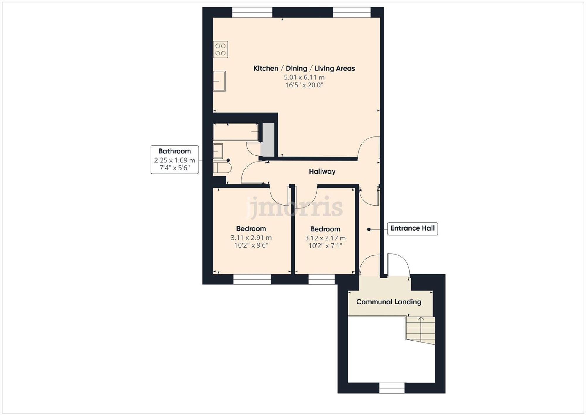 Floorplan for Market Street, Derutzen Market Street, SA67