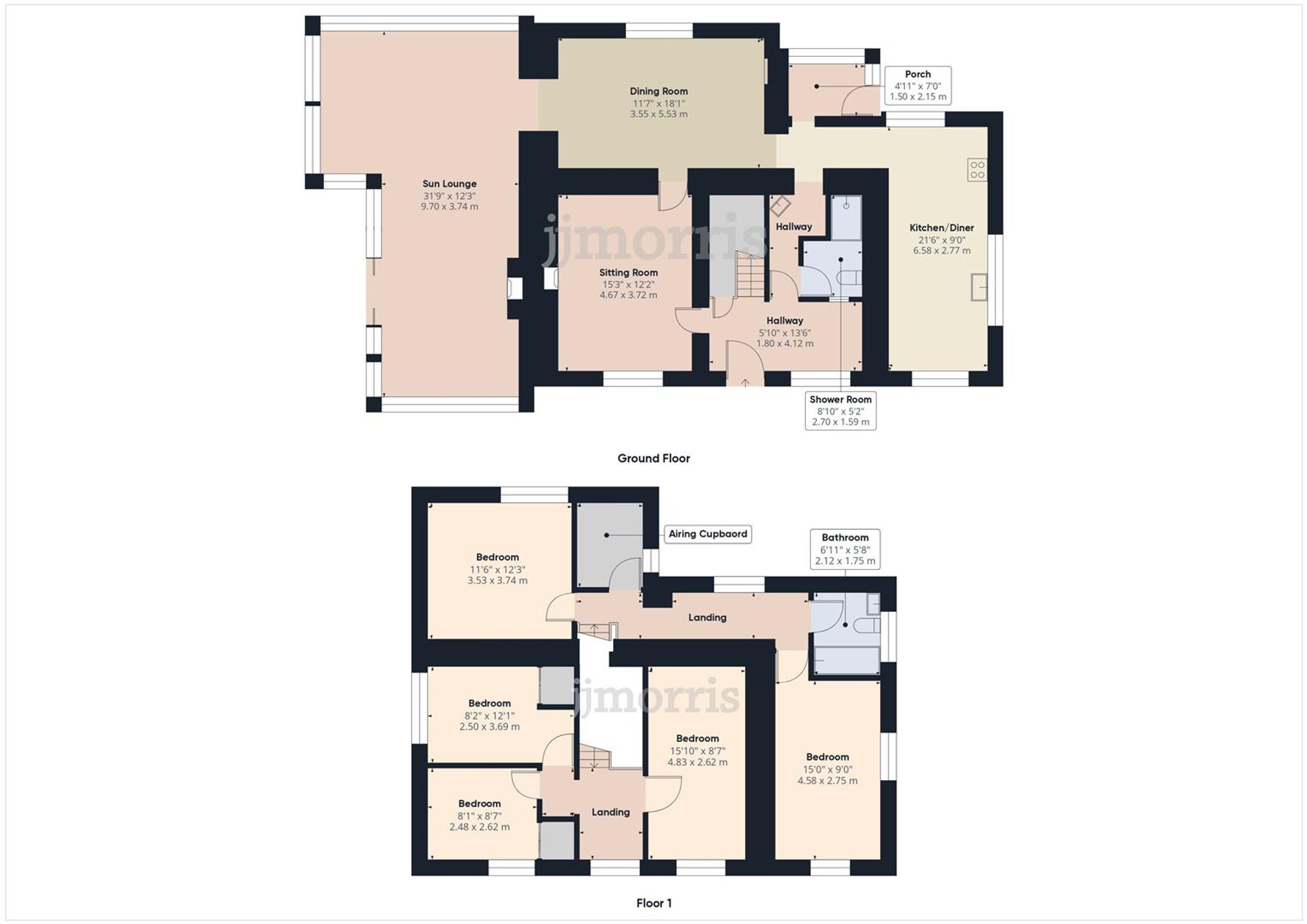 Floorplan for Croesyceiliog, Carmarthen, SA32