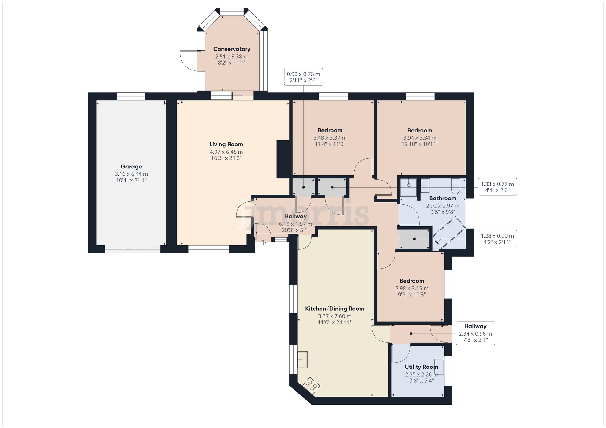 Floorplan for Efailwen, Clynderwen, SA66