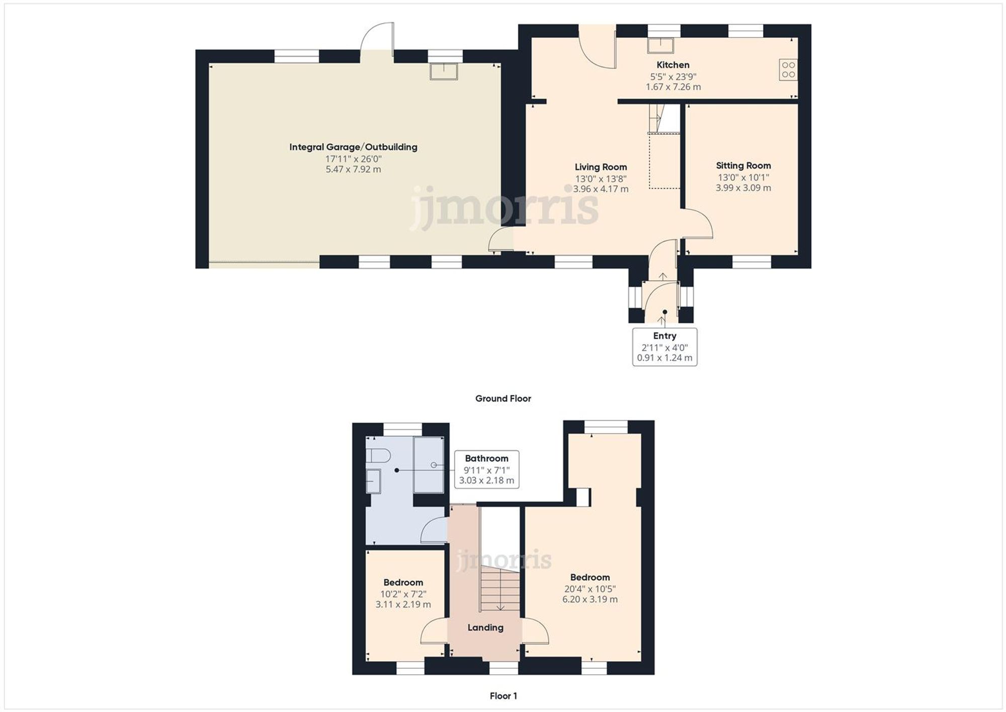 Floorplan for Henllan Amgoed, Whitland, SA34