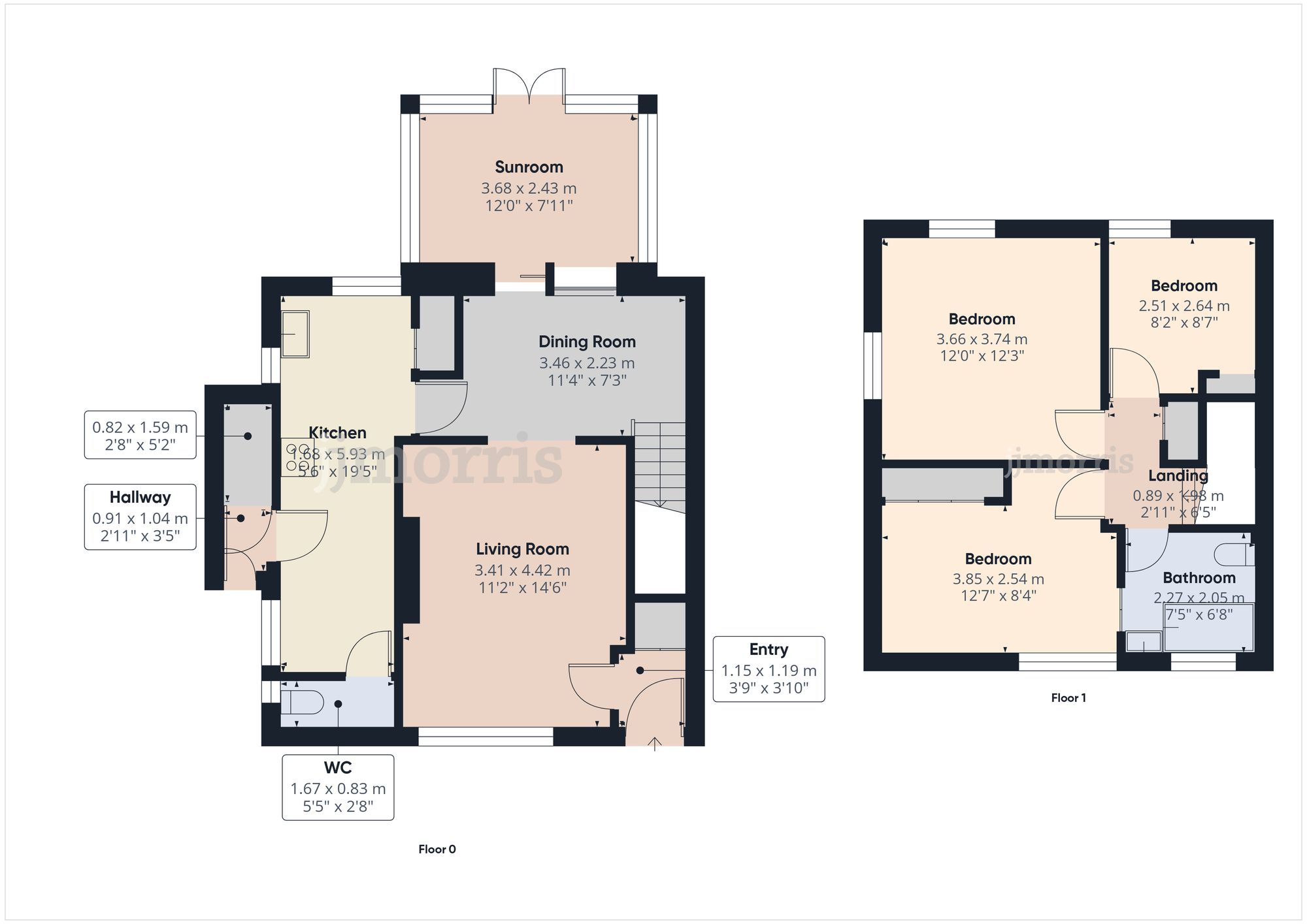 Floorplan for Maesglas, Cardigan, SA43