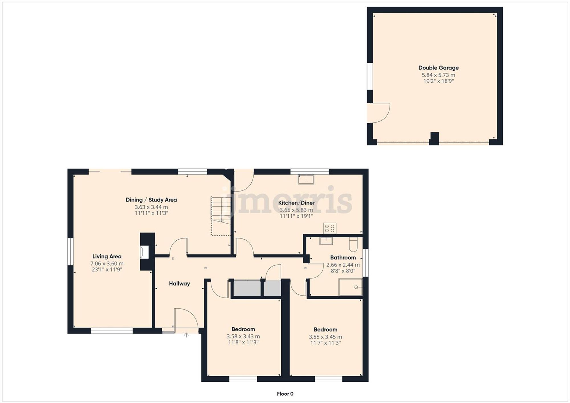 Floorplan for Llanfallteg, Whitland, SA34