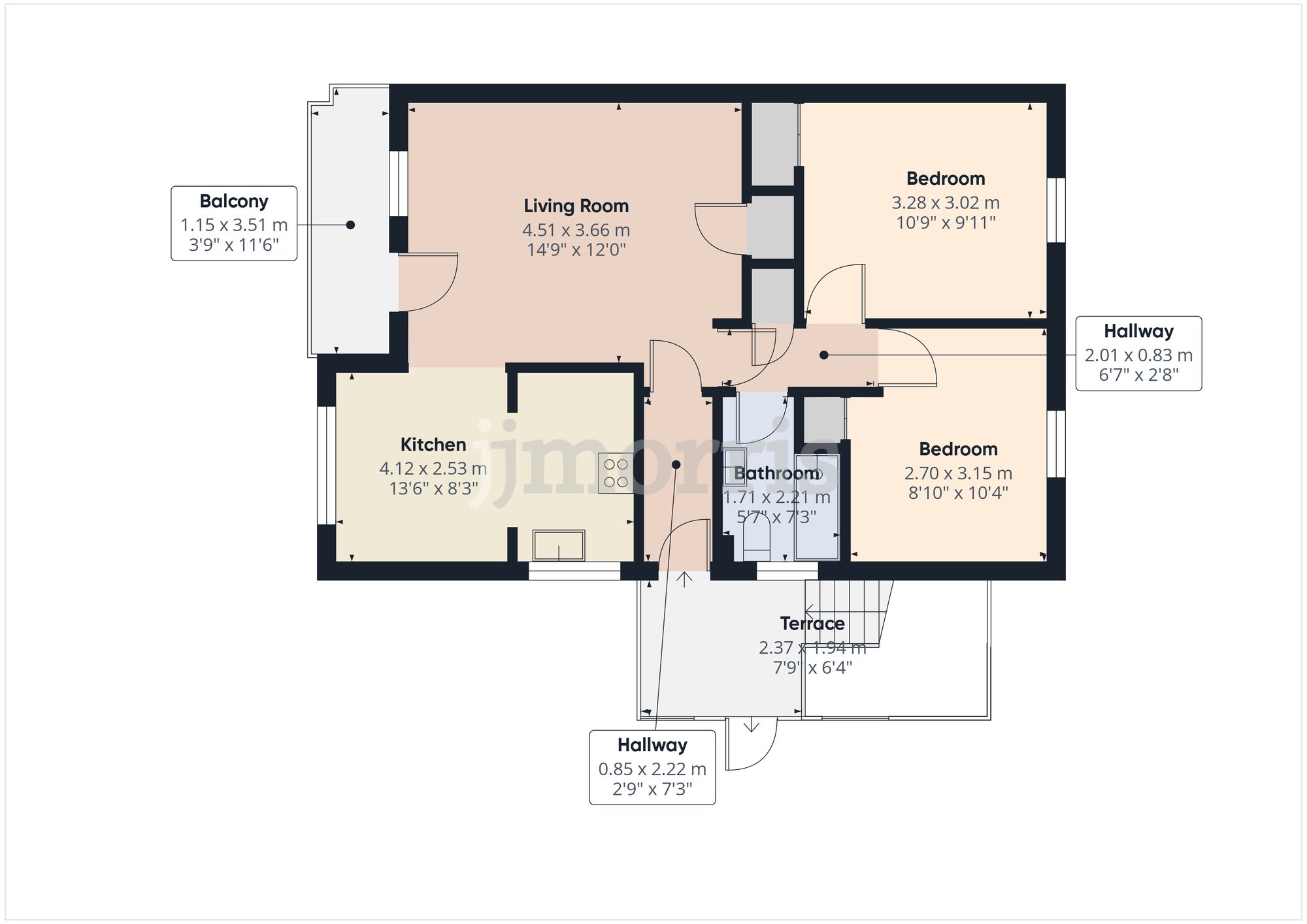 Floorplan for The Moorings, St. Dogmaels, SA43