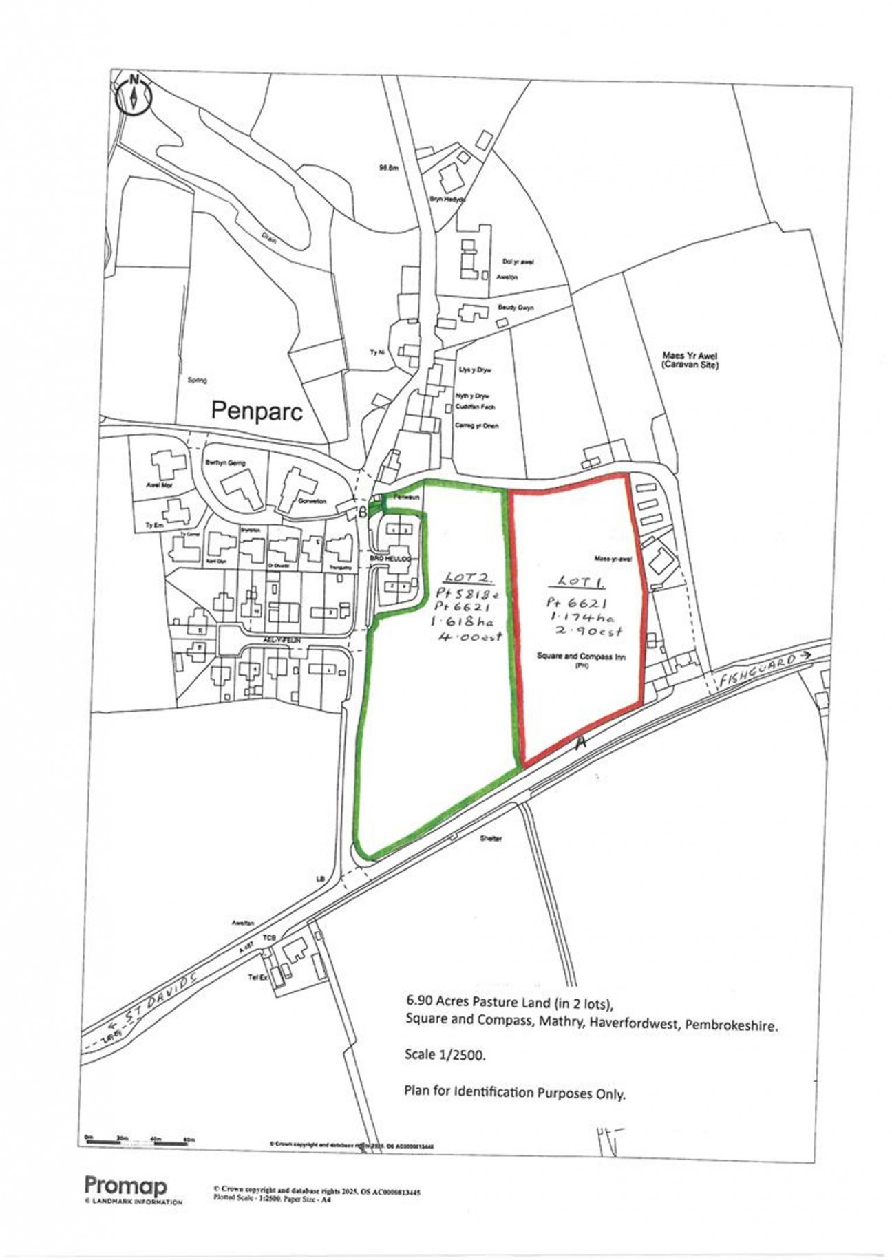 Pasture Land, Square And Compass, SA62