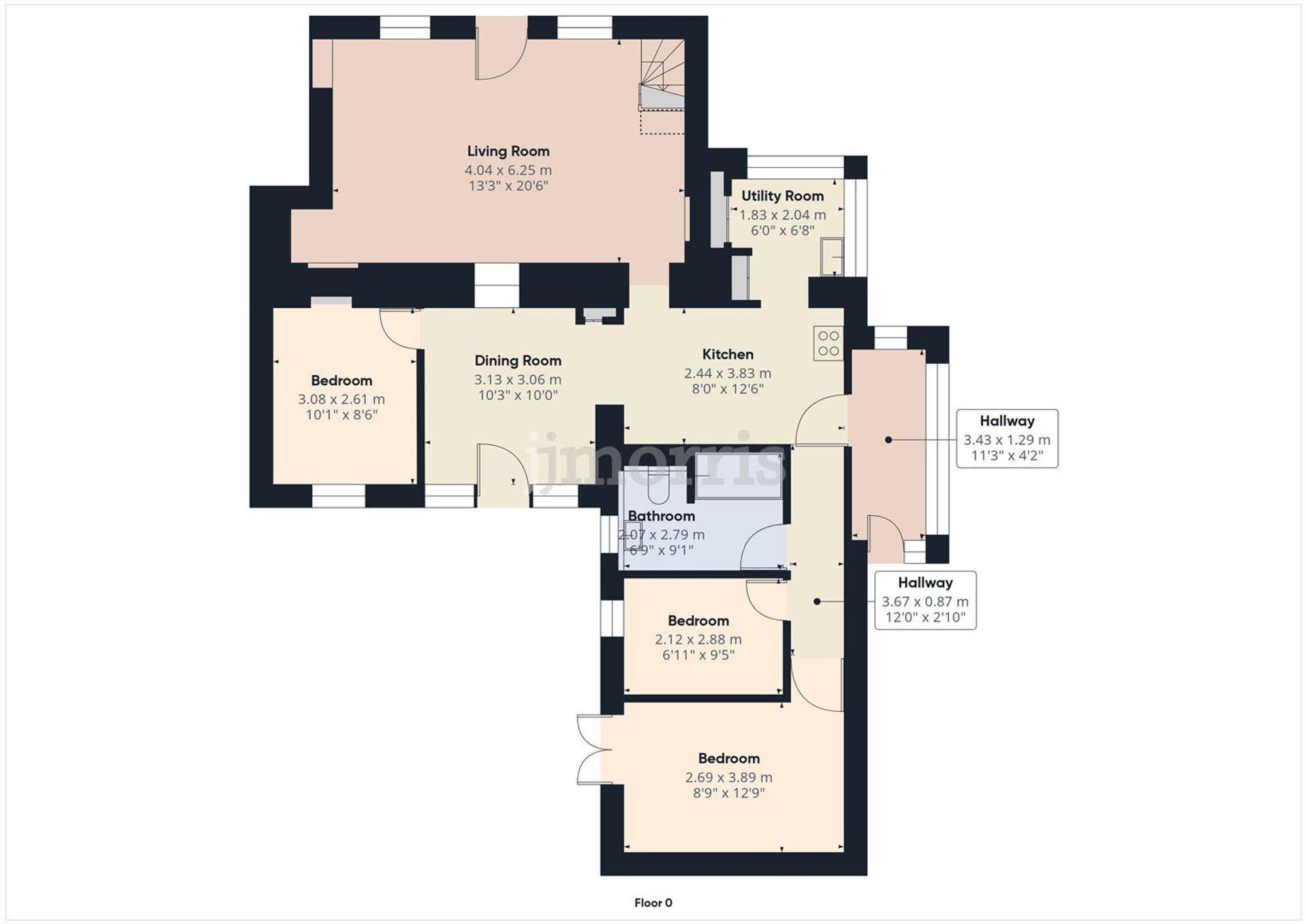 Floorplan for Pentre-Cwrt, Llandysul, SA44