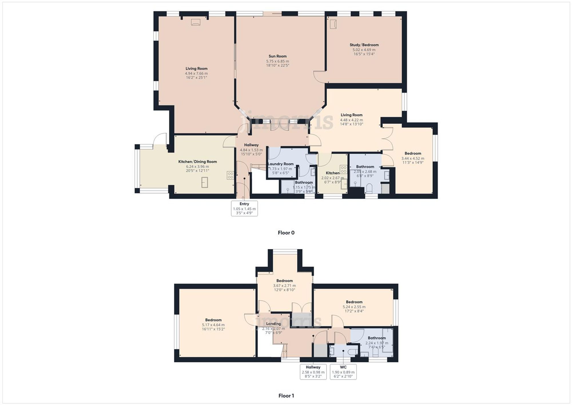 Floorplan for Lon Helyg, Llechryd, SA43