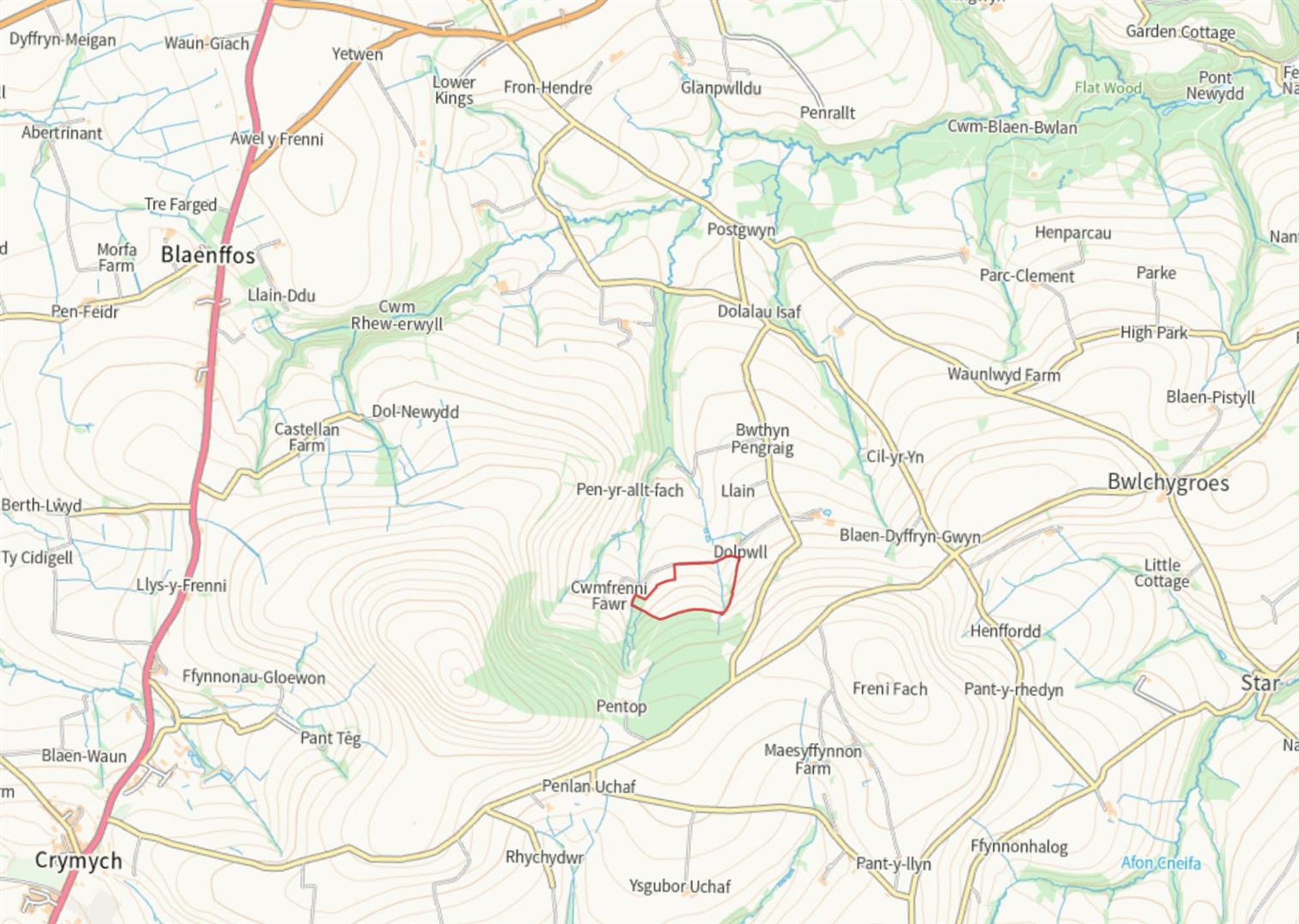 Floorplan for Dolpwll, Boncath, SA37