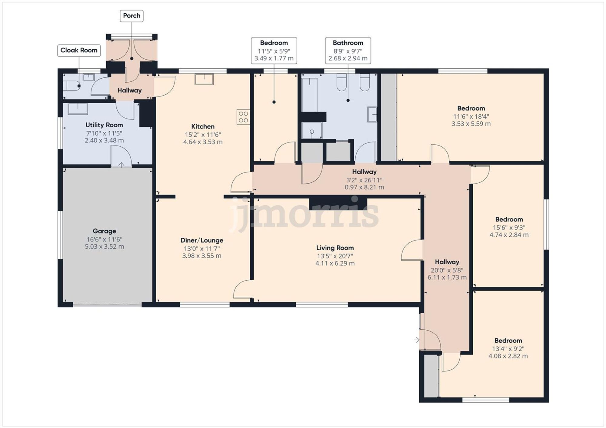 Floorplan for St. Clears, Llangynin, SA33
