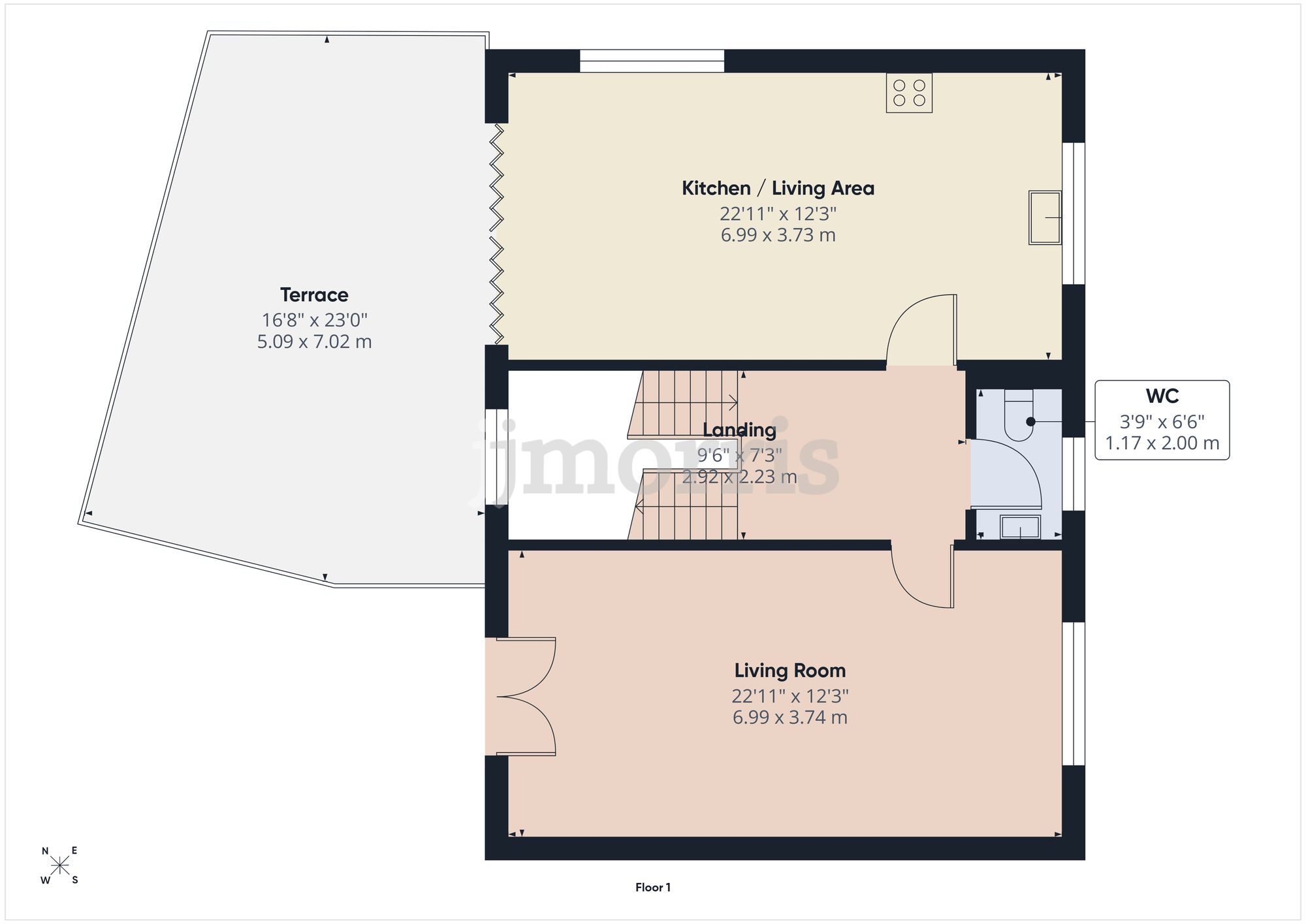 Floorplan for Dolphin Court, New Quay, SA45