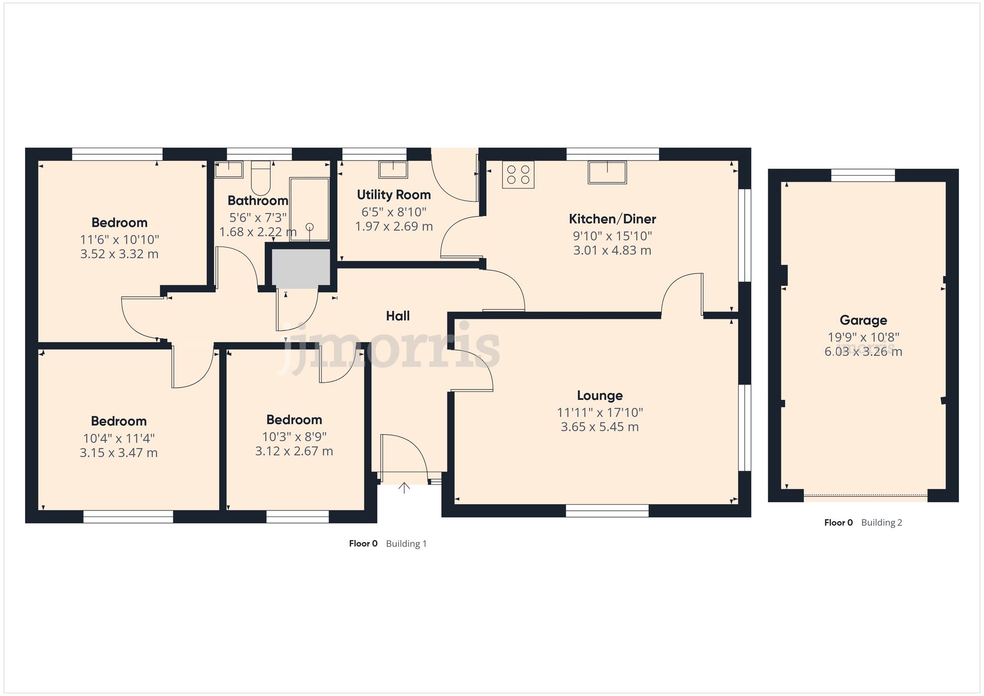 Floorplan for Efailwen, Clynderwen, SA66