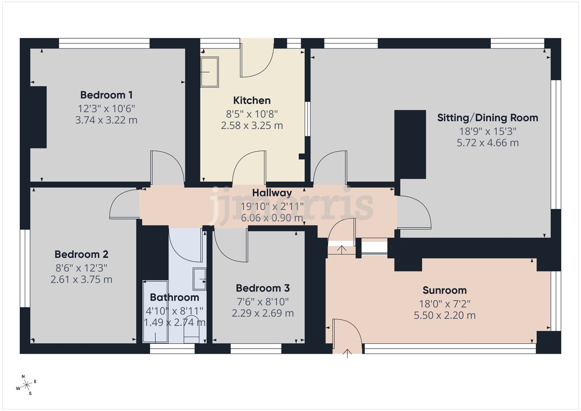 Floorplan for Sladeway, Fishguard, SA65