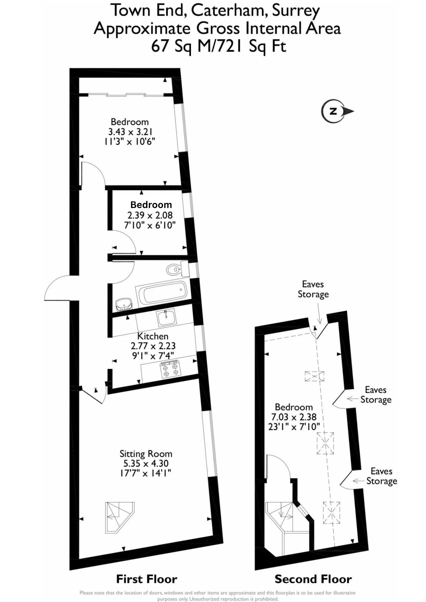 Floorplan for Town End, Caterham, CR3 5UG