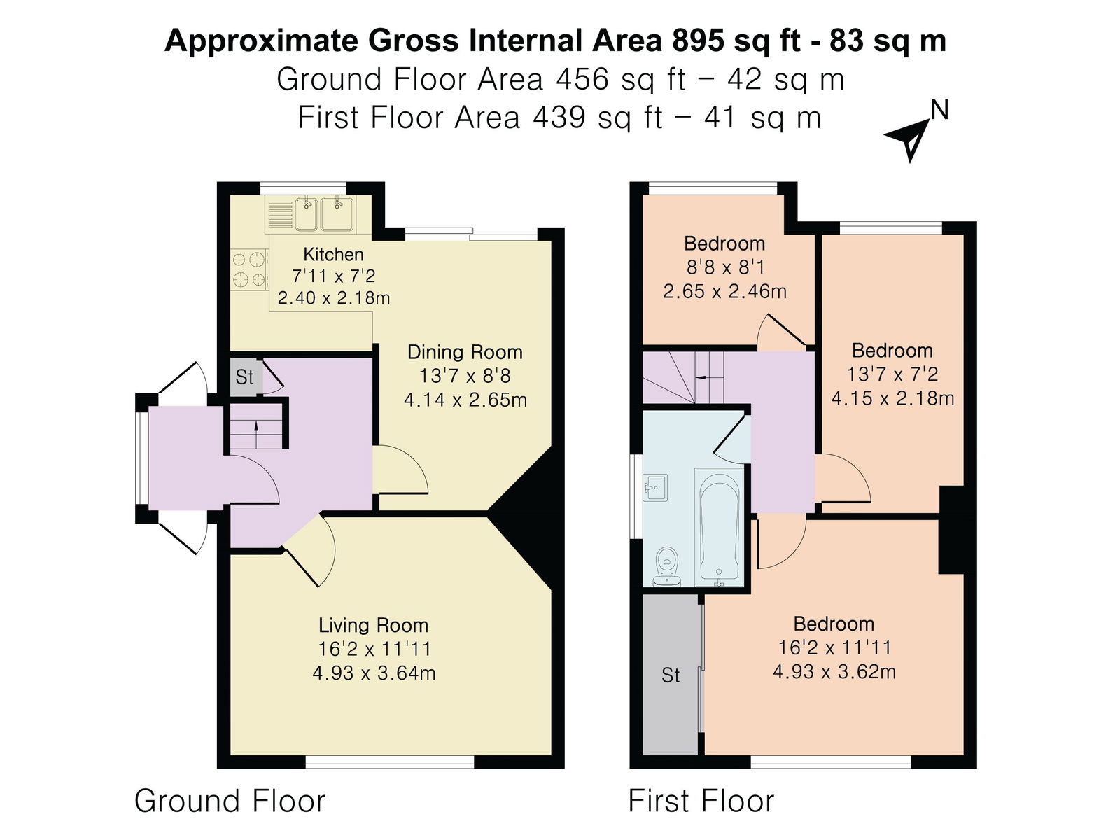Floorplan for The Glade, Coulsdon, CR5 1SS