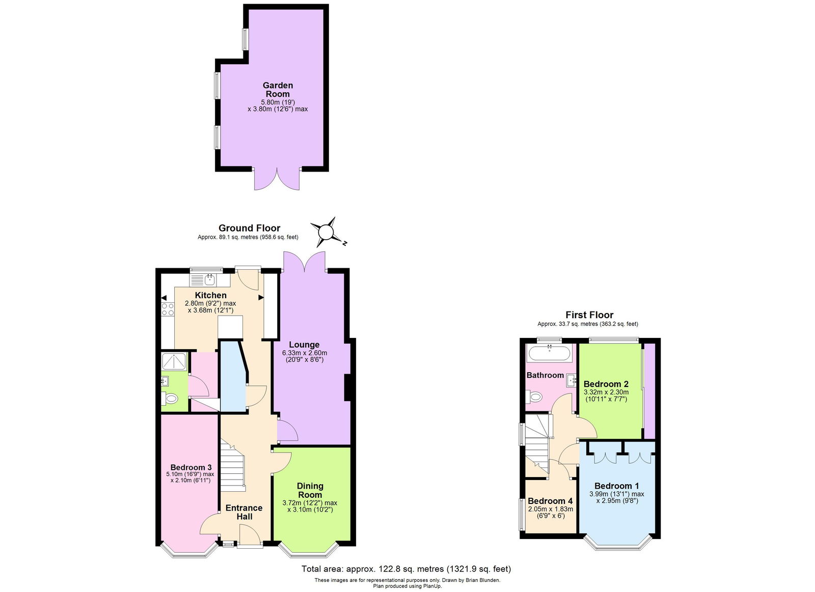 Floorplan for Thornton Crescent, Coulsdon, CR5 1LH