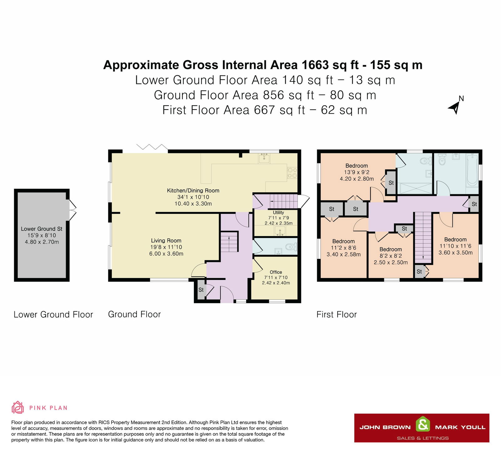 Floorplan for Haycroft Close, Coulsdon