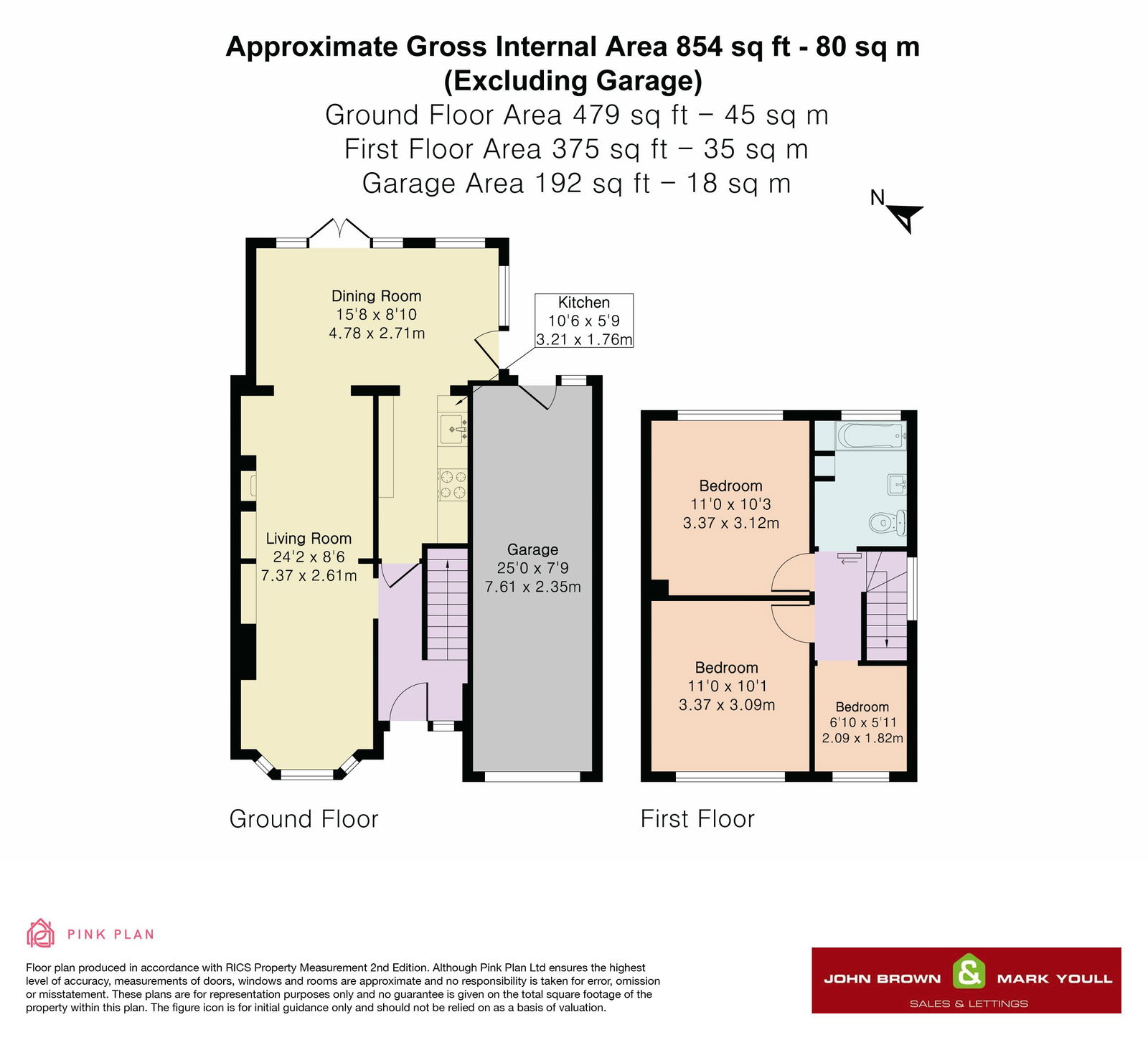 Floorplan for Thornton Crescent, Coulsdon, CR5 1LH