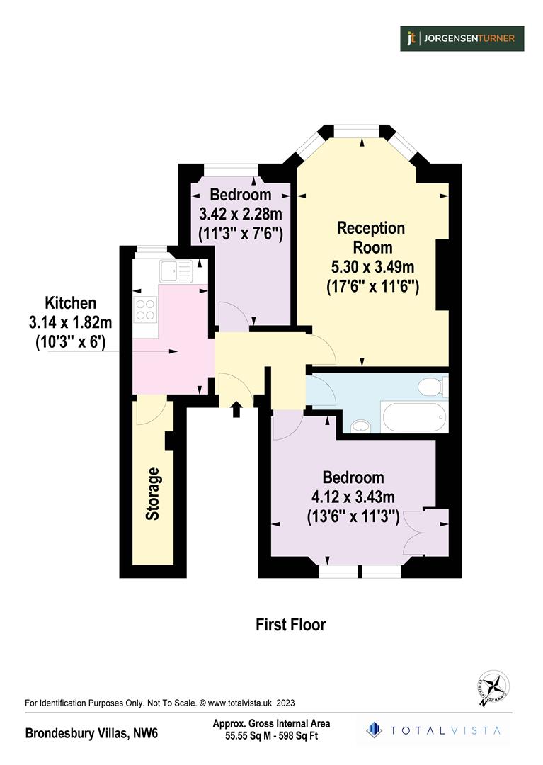 Floorplan for Brondesbury Villas, Queens Park