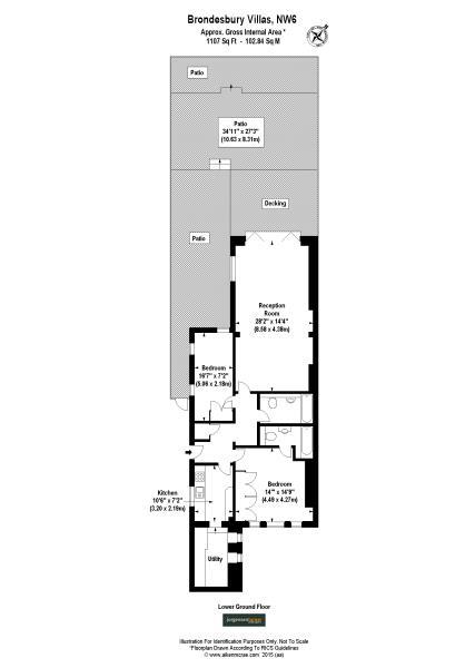 Floorplan for Brondesbury Villas ,Queens Park, NW6