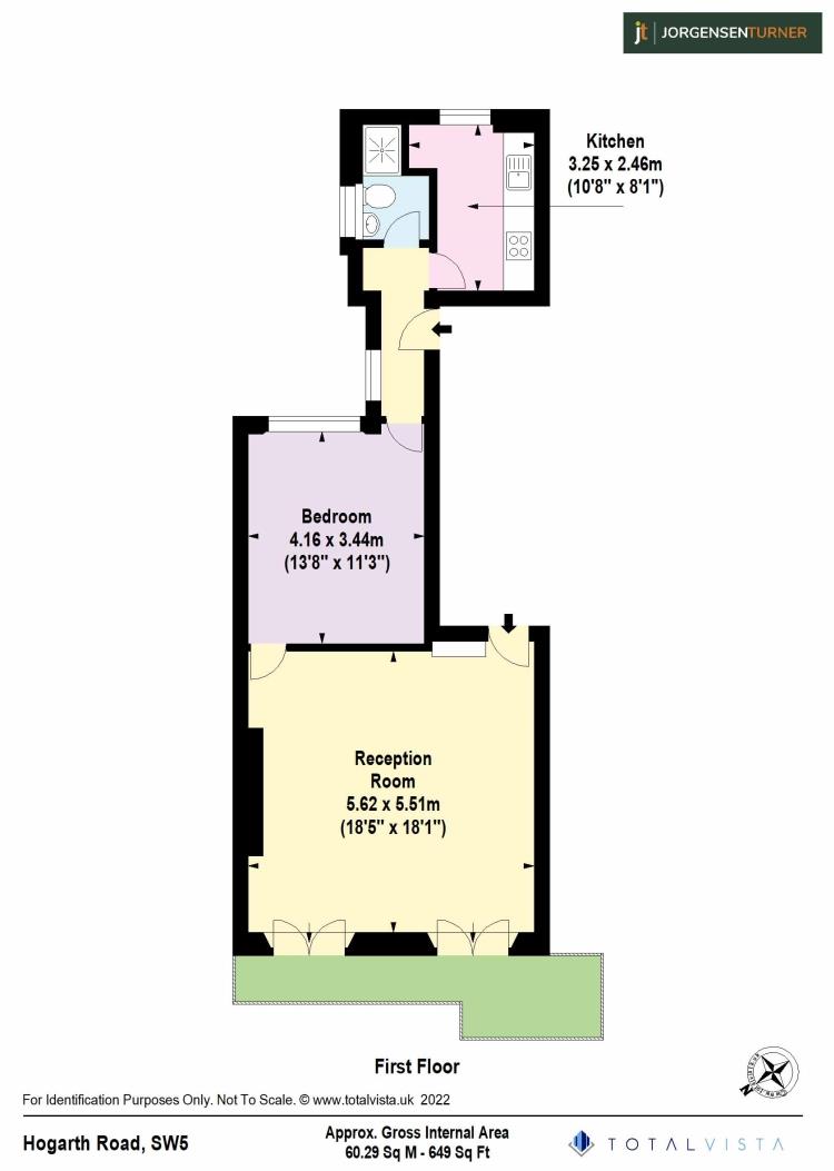 Floorplan for Hogarth Road ,West Kensington SW5