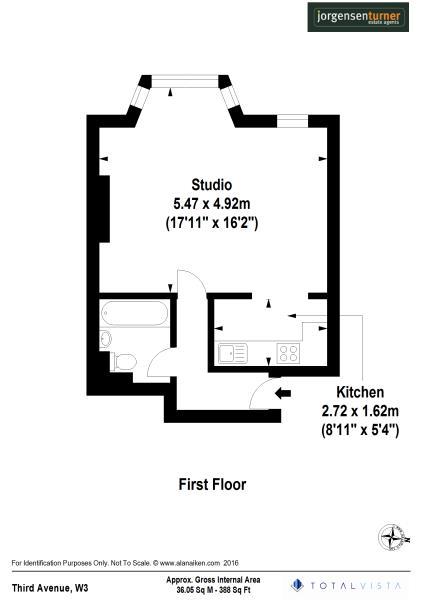 Floorplan for Third Avenue, London
